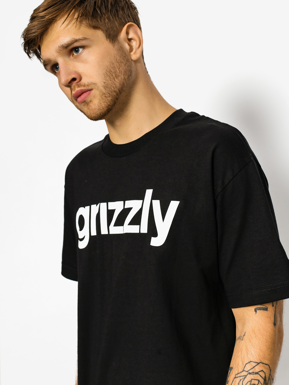 Grizzly Griptape Tričko Lowercase (black)