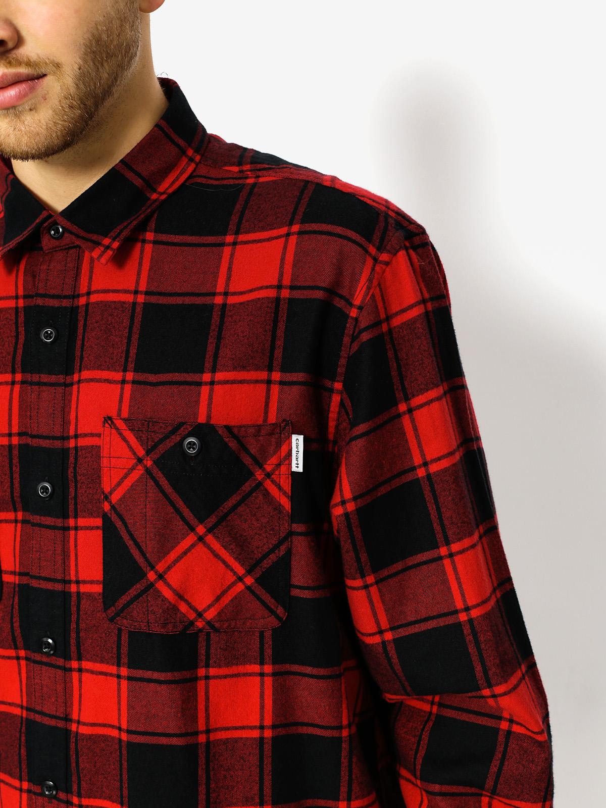 Košile Carhartt Josh Ls (blast red)