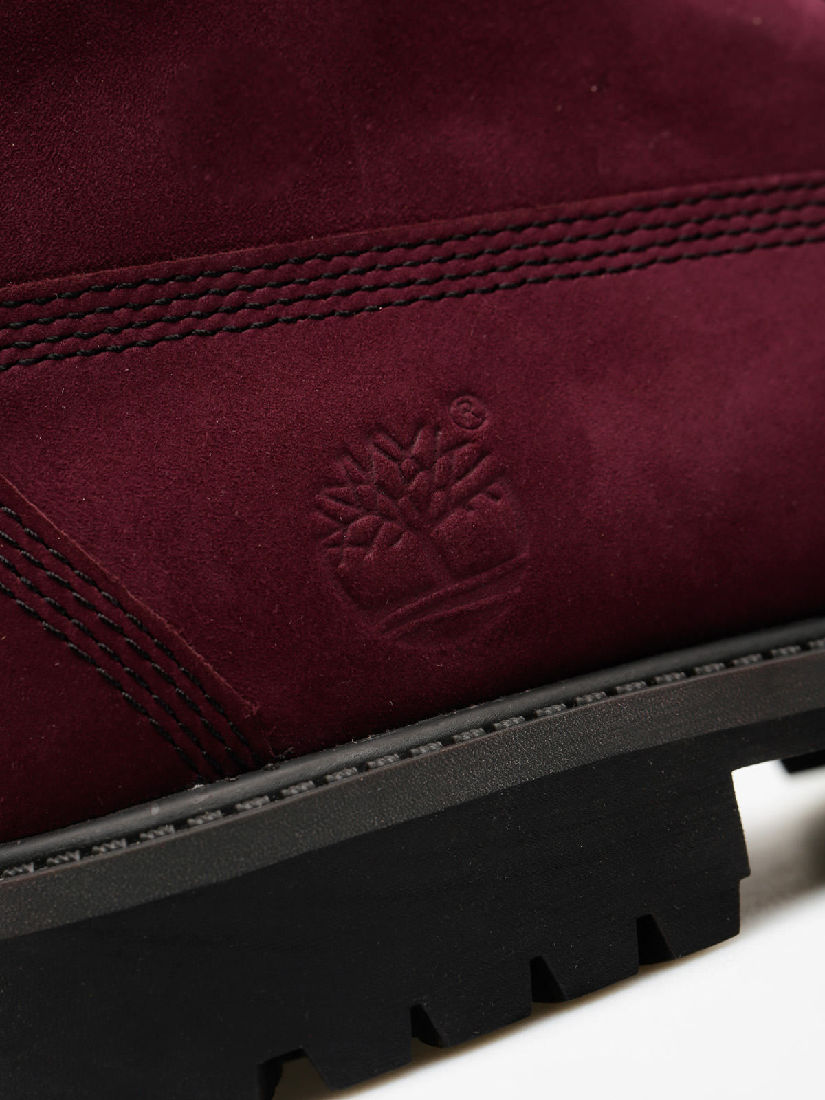 Timberland Dětské boty 6 In Premium Wp (dark red nubuck)