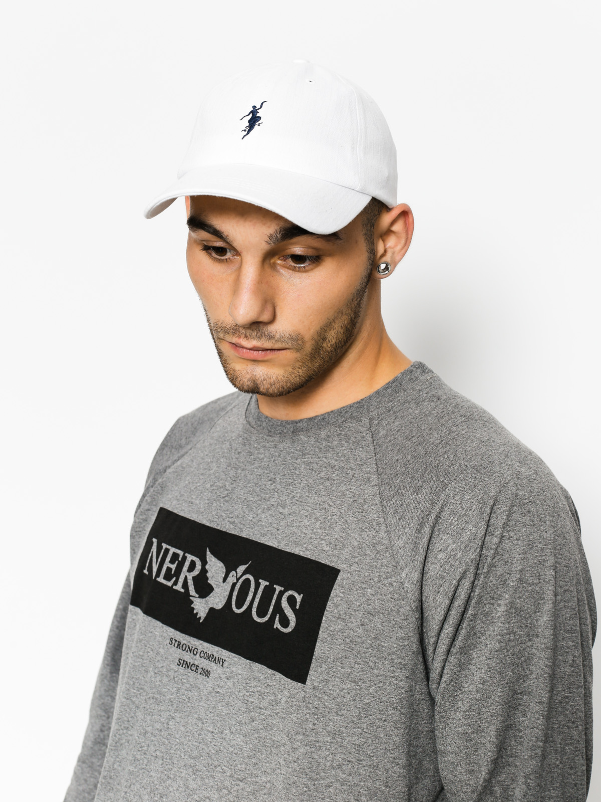 Nervous Longsleeve Brand Box (graphite)