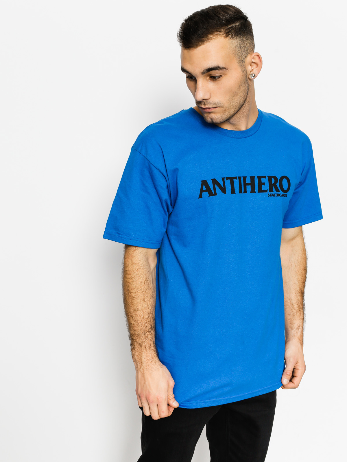 Tričko Antihero Blackhero Long (royal/black)