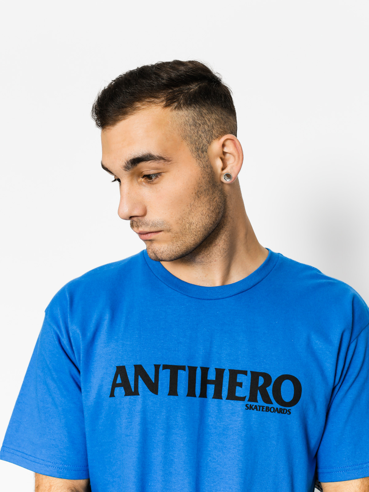 Tričko Antihero Blackhero Long (royal/black)