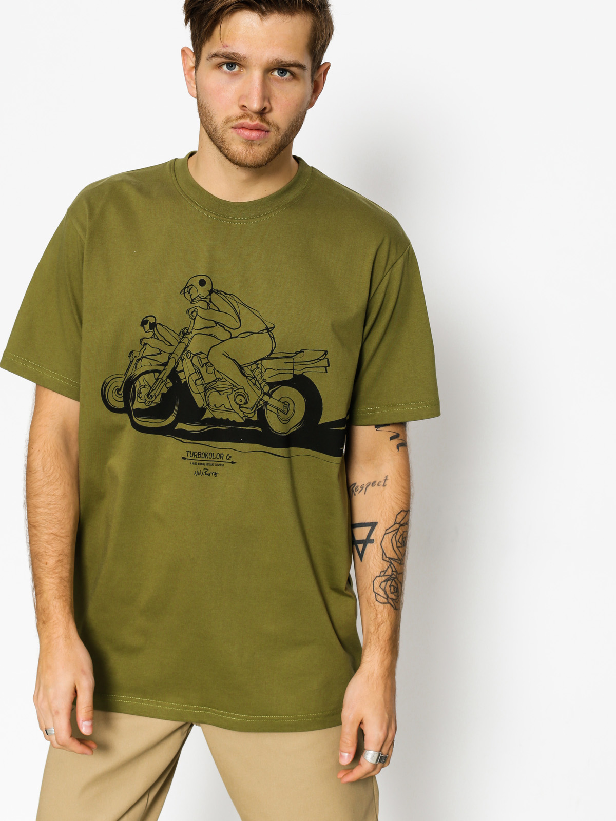 Tričko Turbokolor Will Barras (bike khaki)