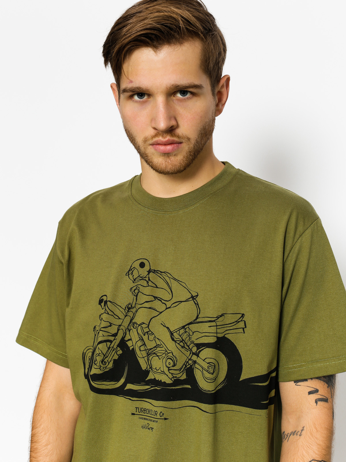 Tričko Turbokolor Will Barras (bike khaki)