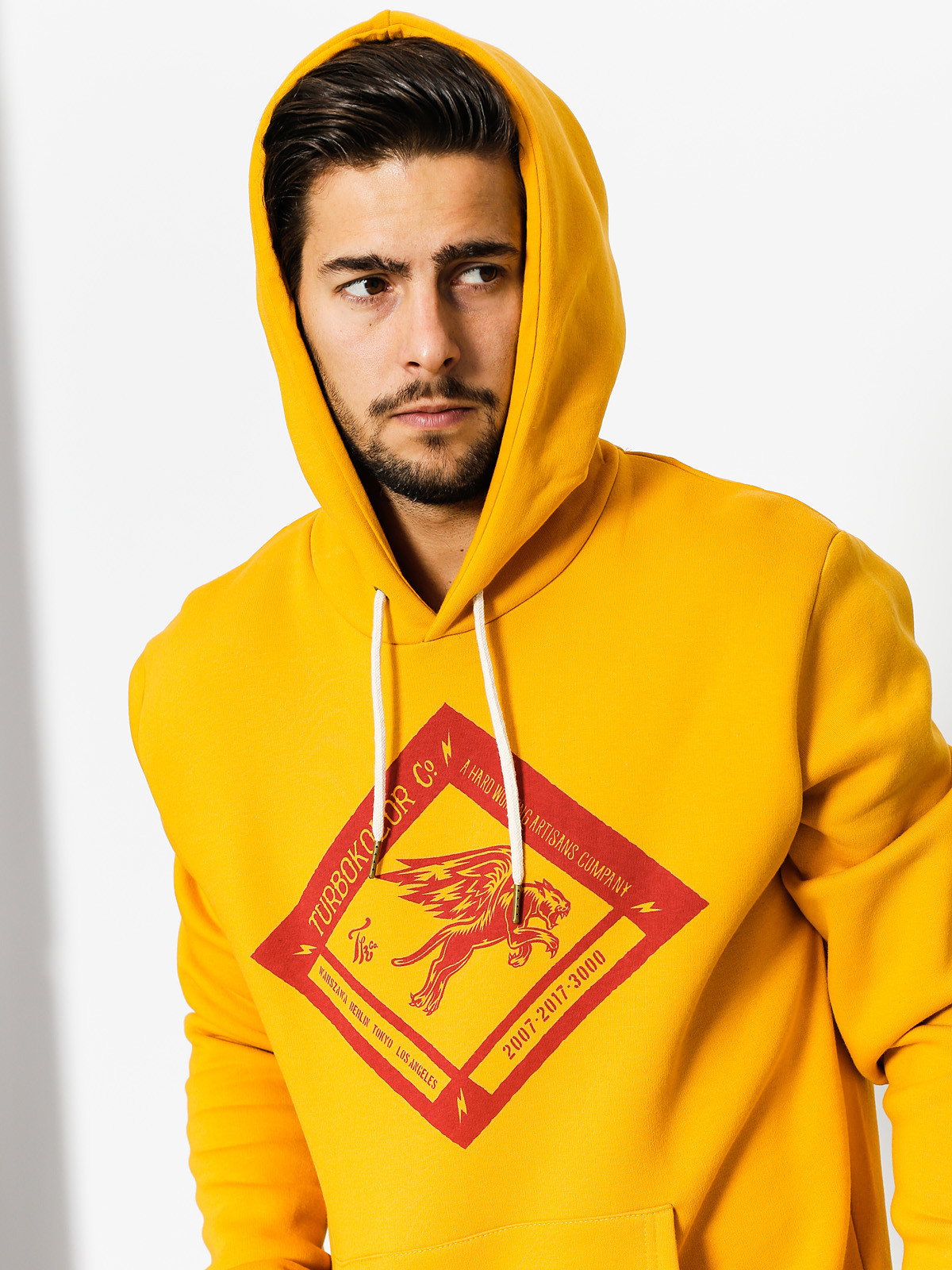 Mikina s kapucí Turbokolor Boxer Diamond HD (yellow)