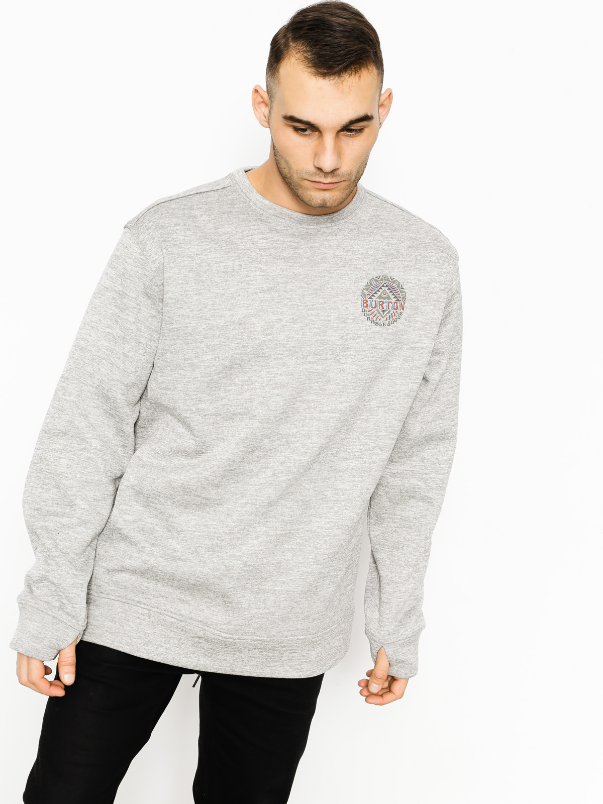 Pánská Burton Mikina Oak Crew (monument heather)