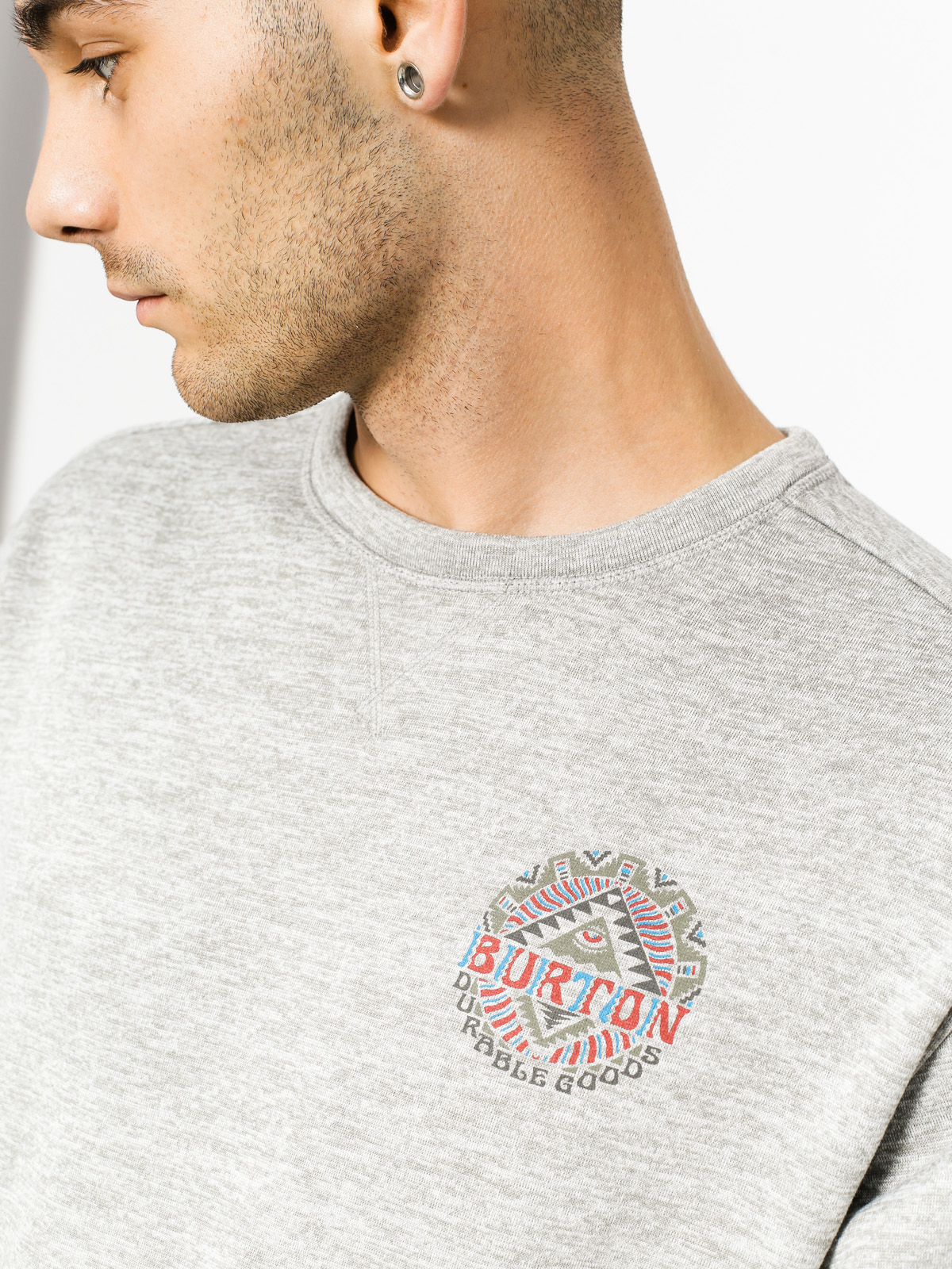 Pánská Burton Mikina Oak Crew (monument heather)
