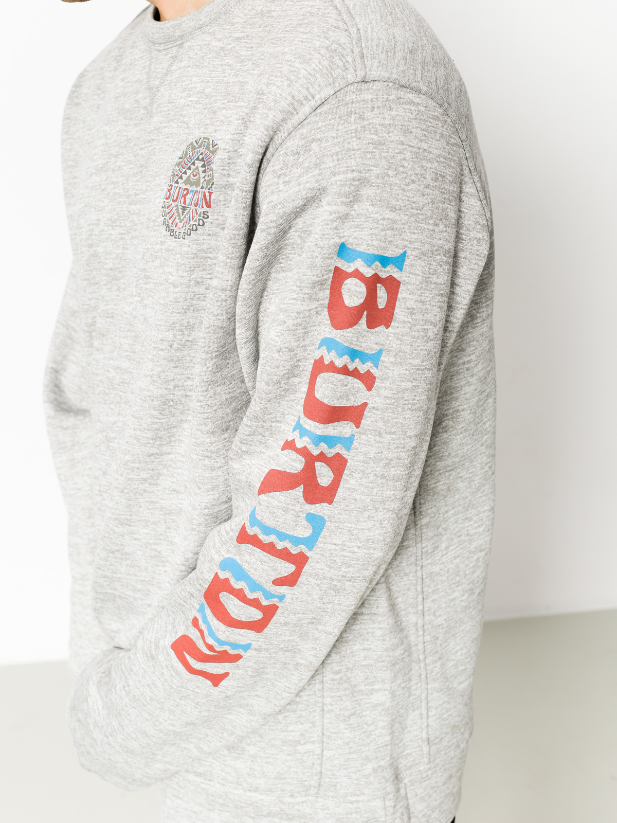 Pánská Burton Mikina Oak Crew (monument heather)