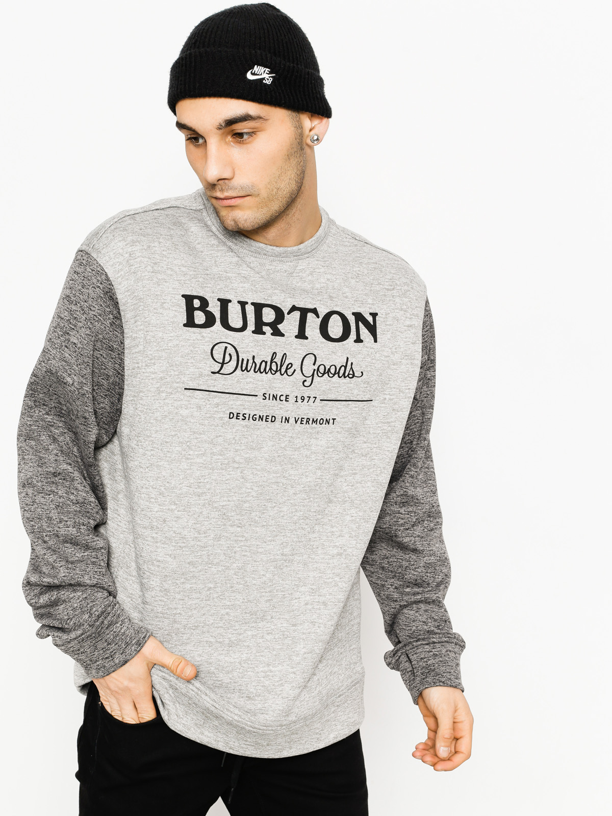 Pánská Burton Mikina Oak Crew (mnthtr/tblkhr)