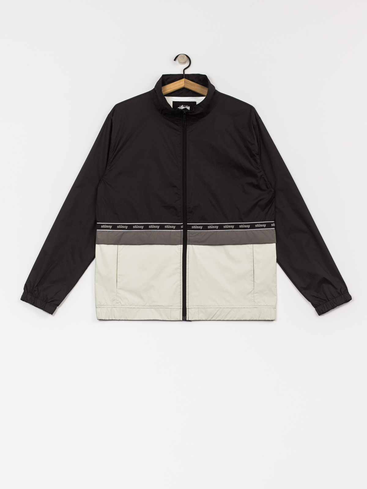 Bunda Stussy Nylon Warm Up Jacket (black)