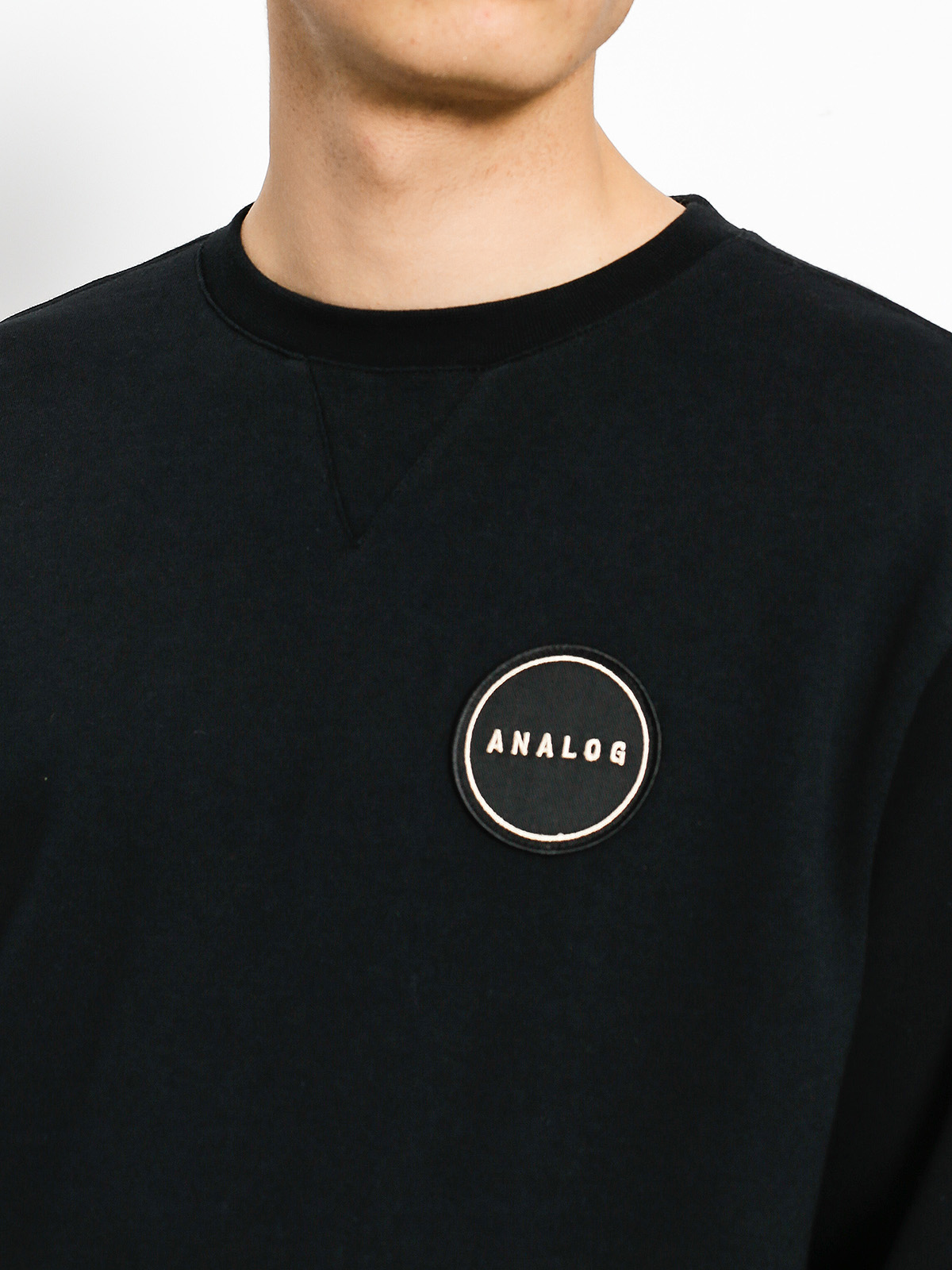 Mikina Analog Enclave Crew (true black)