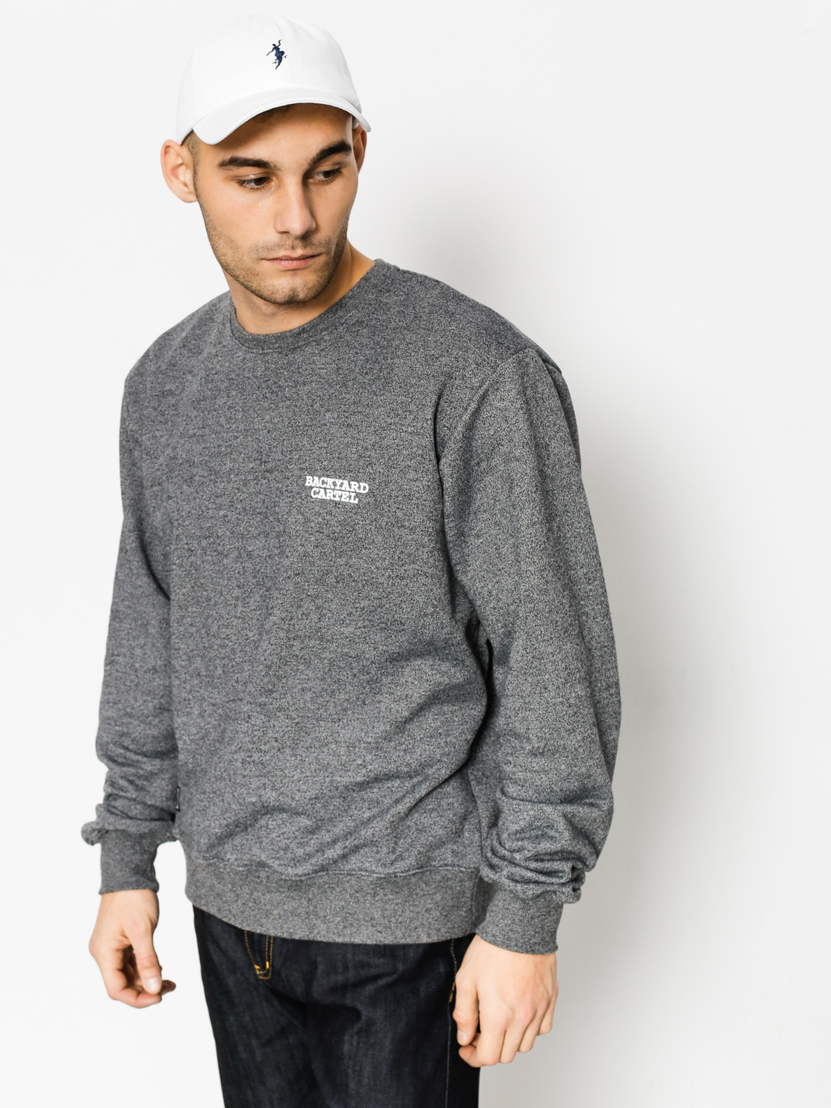 Mikina Backyard Cartel Back Label (dark heather grey)