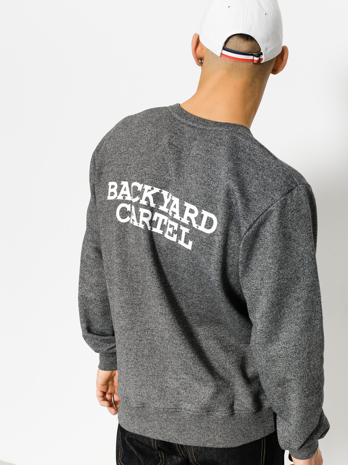 Mikina Backyard Cartel Back Label (dark heather grey)