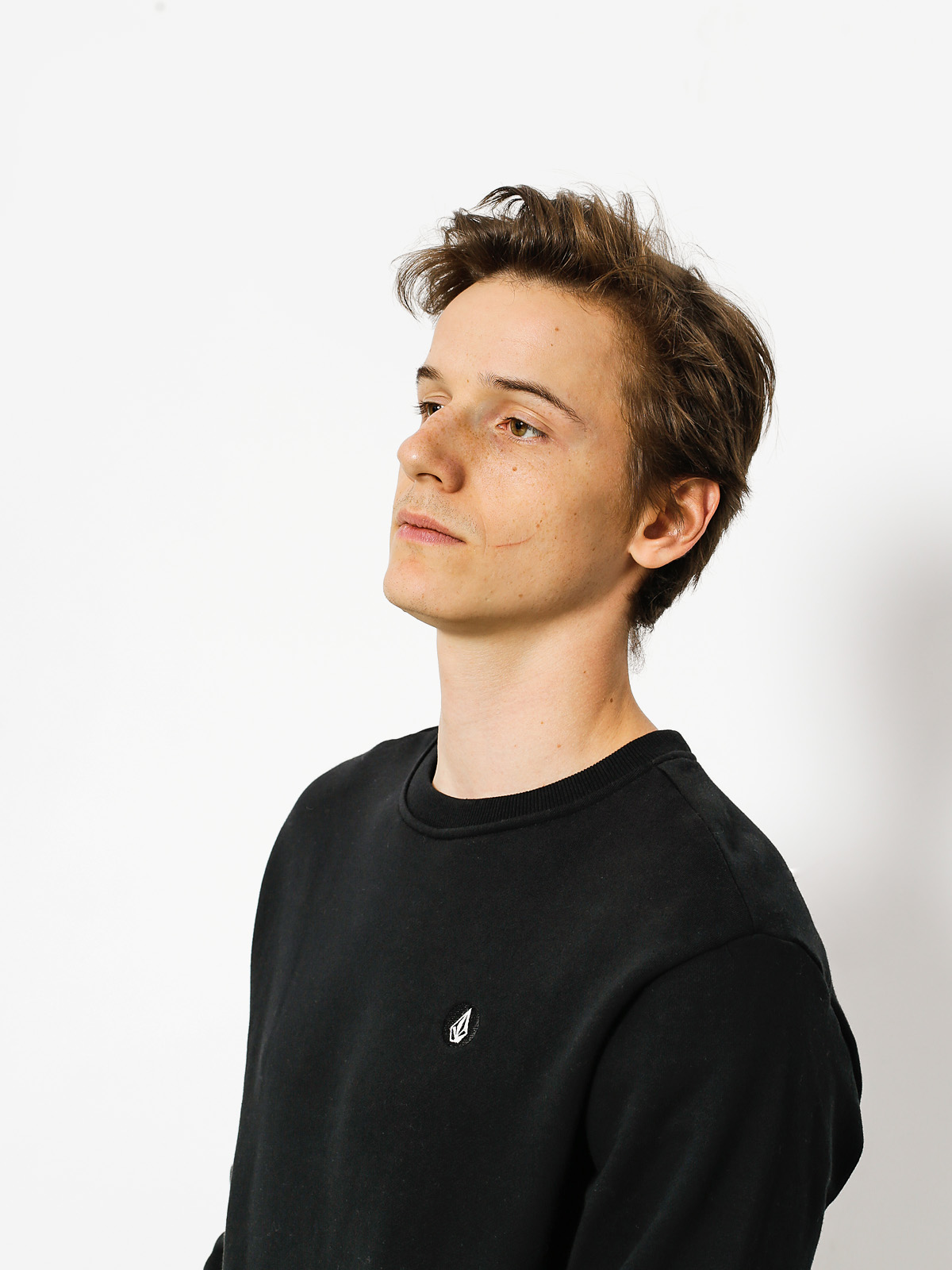 Mikina Volcom Sngl Stone Crew (blk)