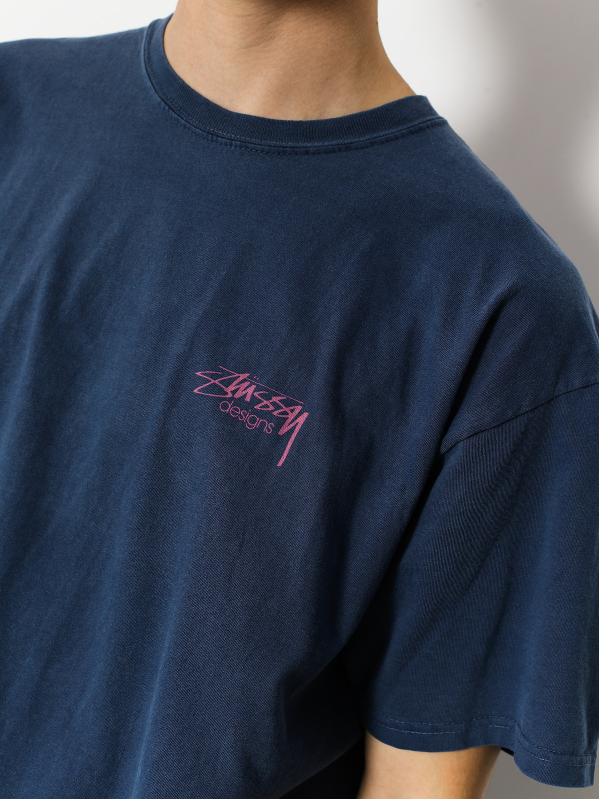 Tričko Stussy Designs Pig Dyed (navy)