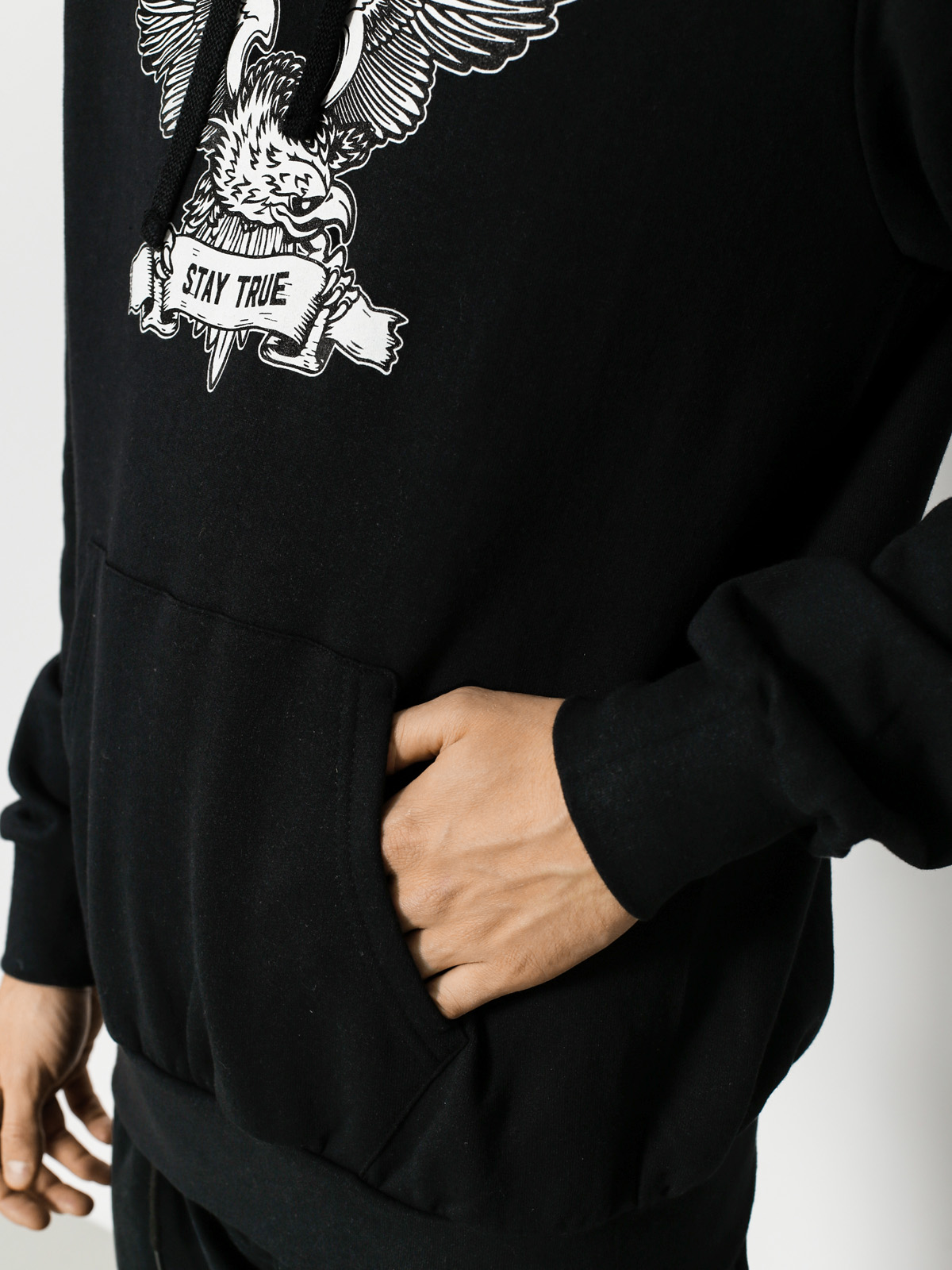 Mikina s kapucí Circa Stay True HD (black)