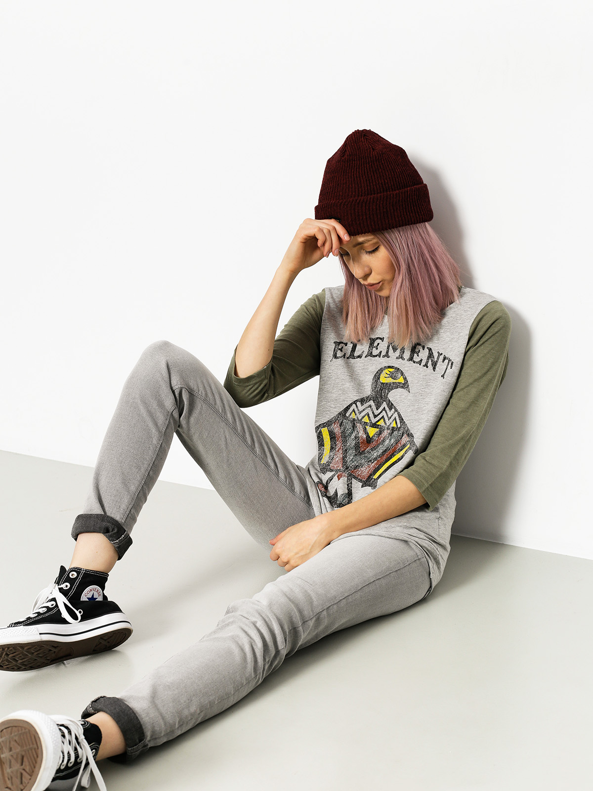 Tričko Element Eagle Qs Wmn (heather grey)