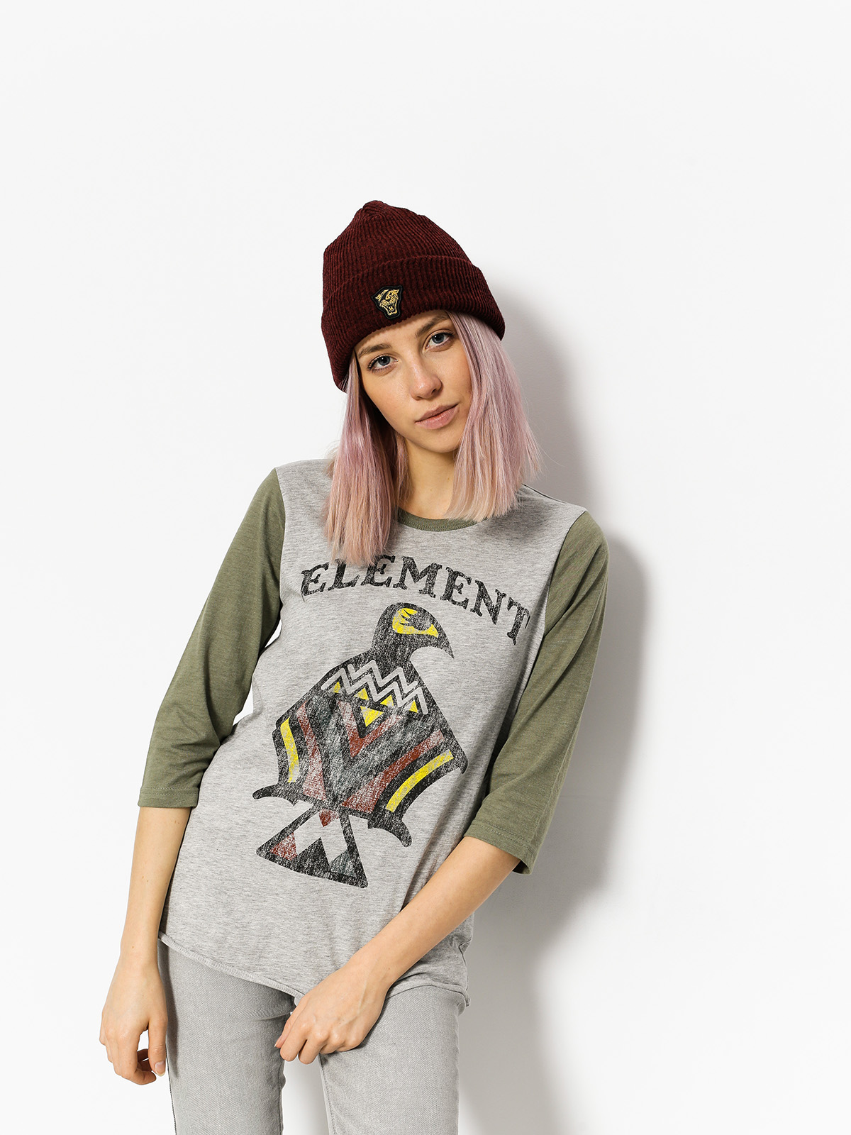 Tričko Element Eagle Qs Wmn (heather grey)