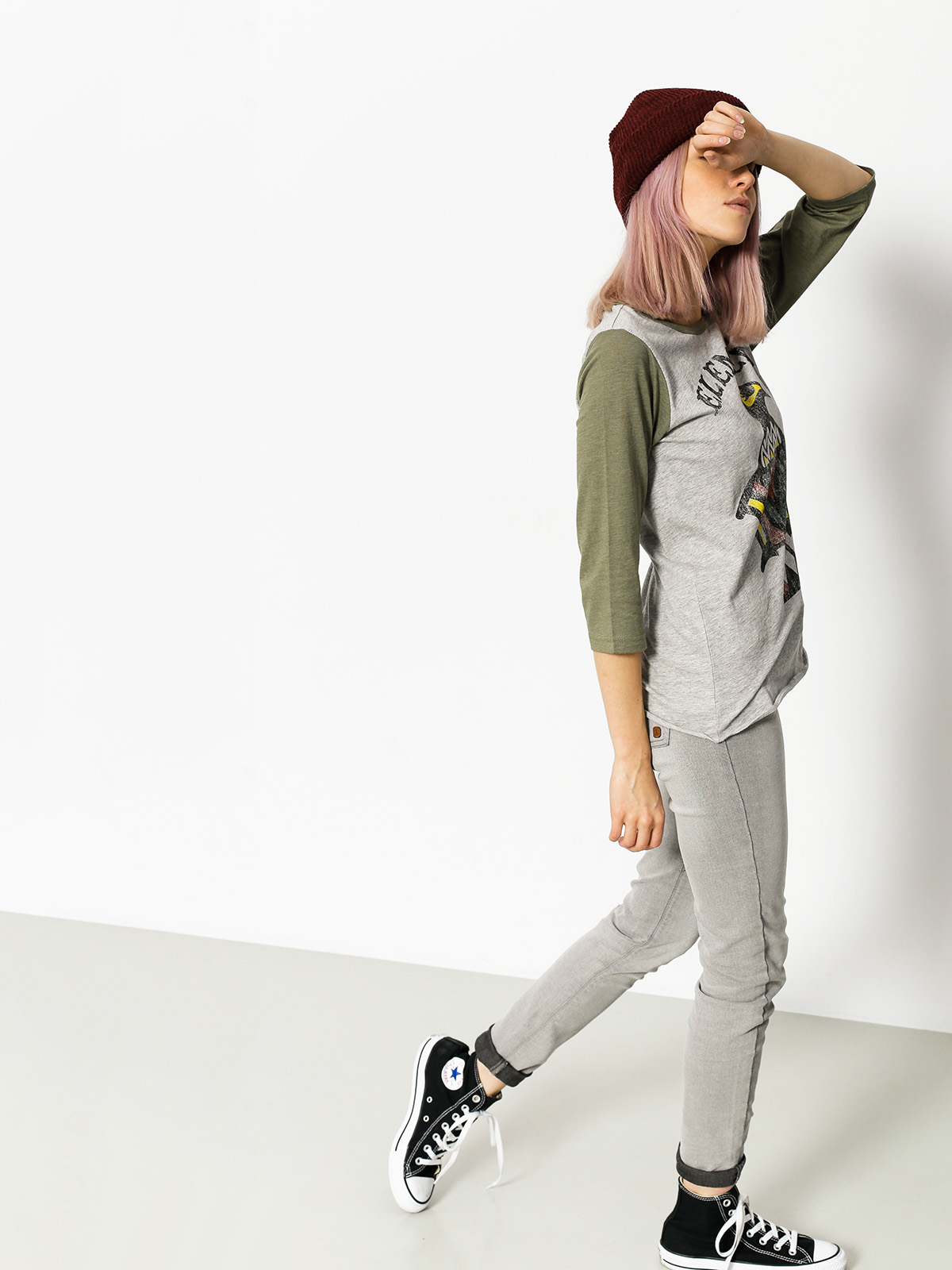 Tričko Element Eagle Qs Wmn (heather grey)