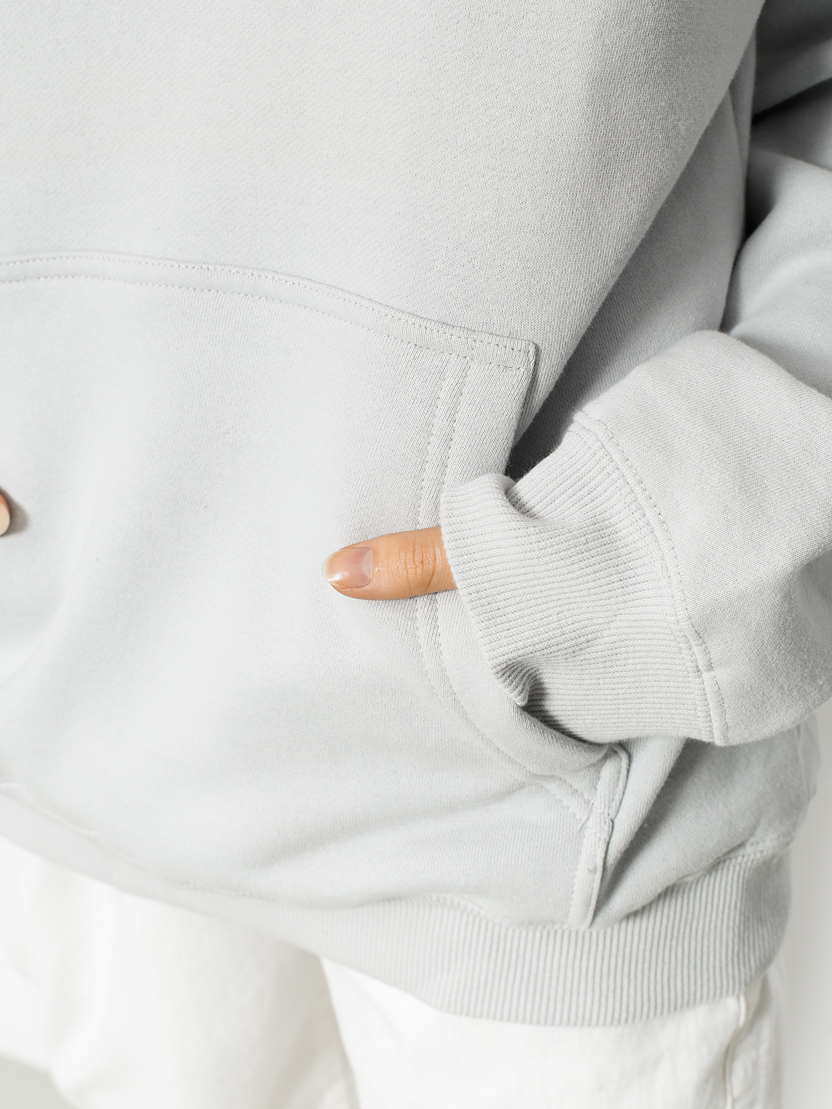 Mikina s kapucí Stussy Prism Logo HD Wmn (fog)