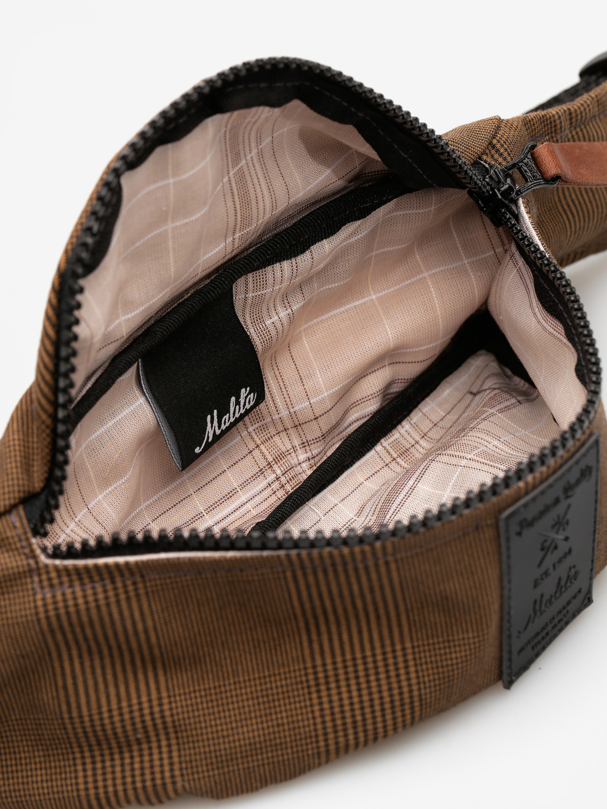 Ledvinka Malita Checked (brown/black label/black)