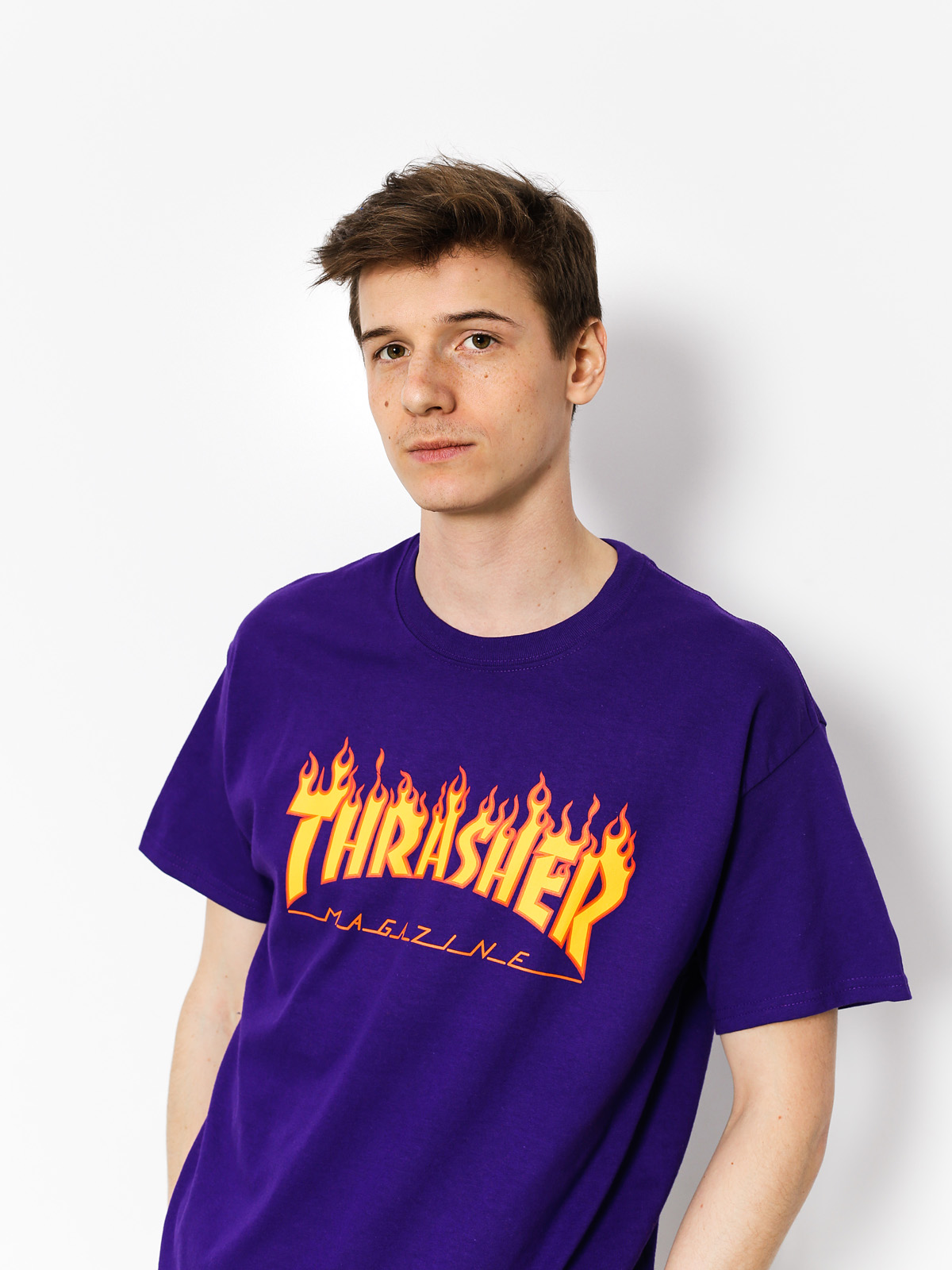 Tričko Thrasher Flame (purple)