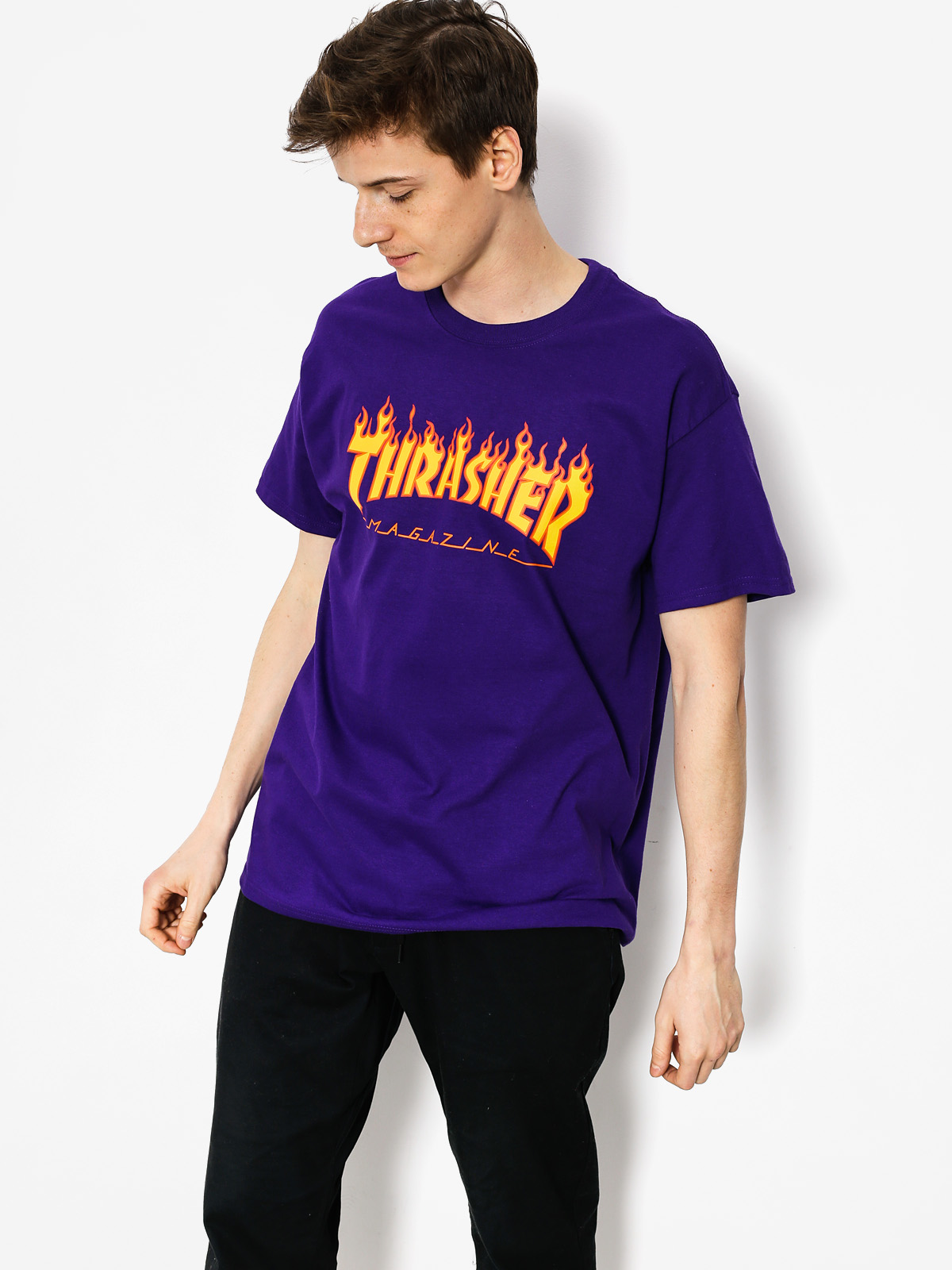 Tričko Thrasher Flame (purple)