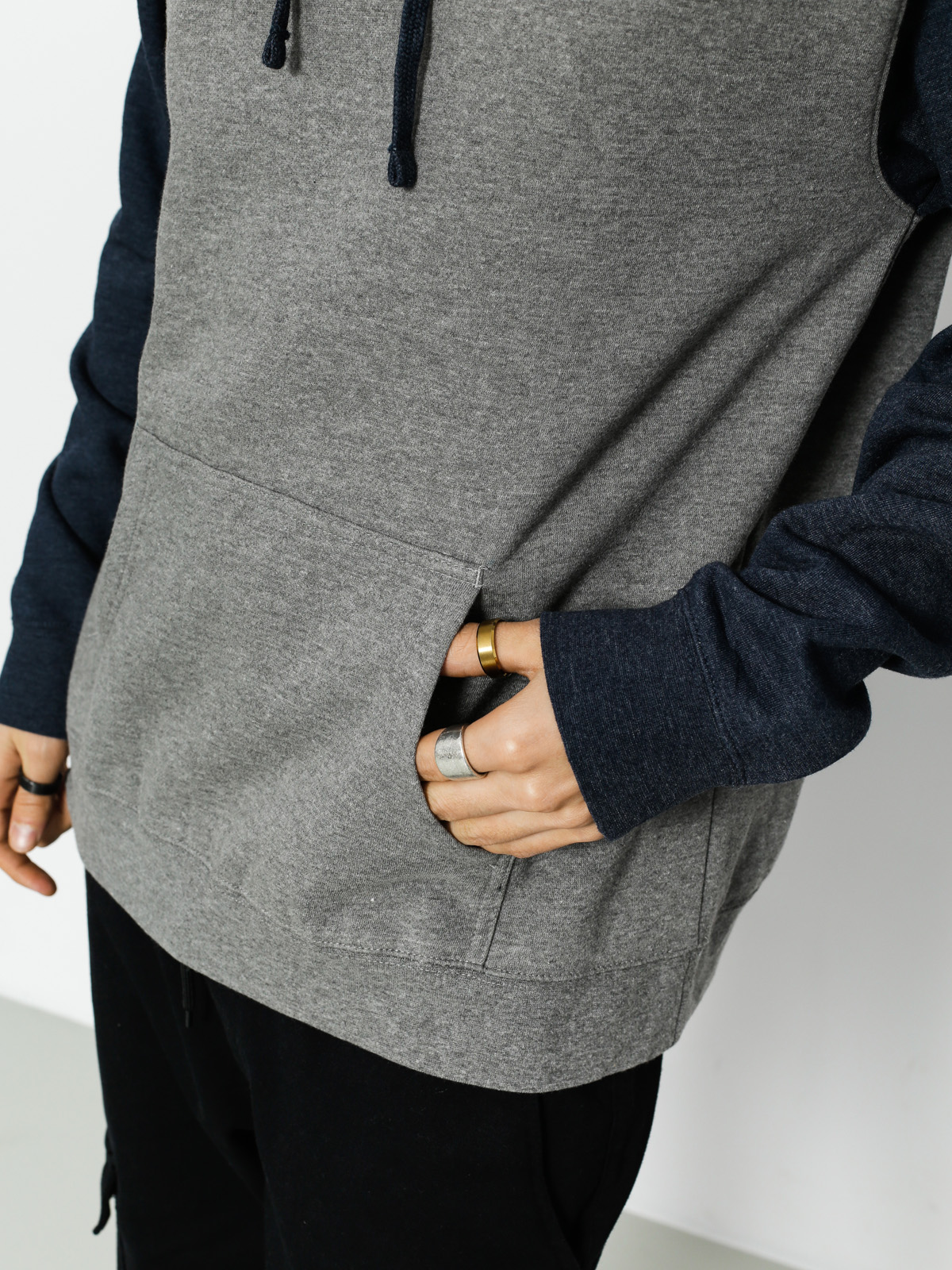 Mikina s kapucí Dragon Alliance HD (gunmetal/classic navy heather)