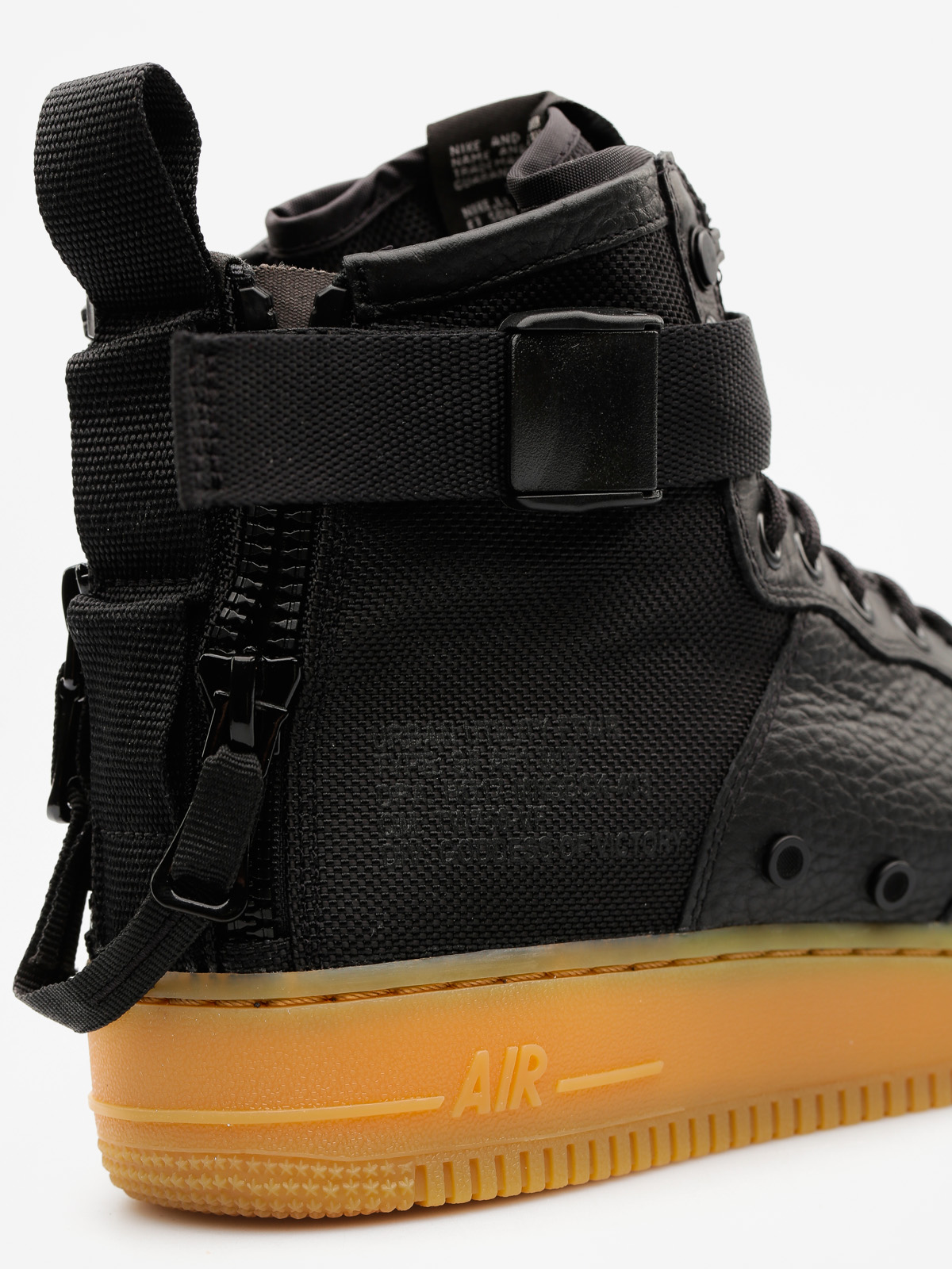 Boty Nike Sf Air Force 1 Mid (black/black gum light brown)