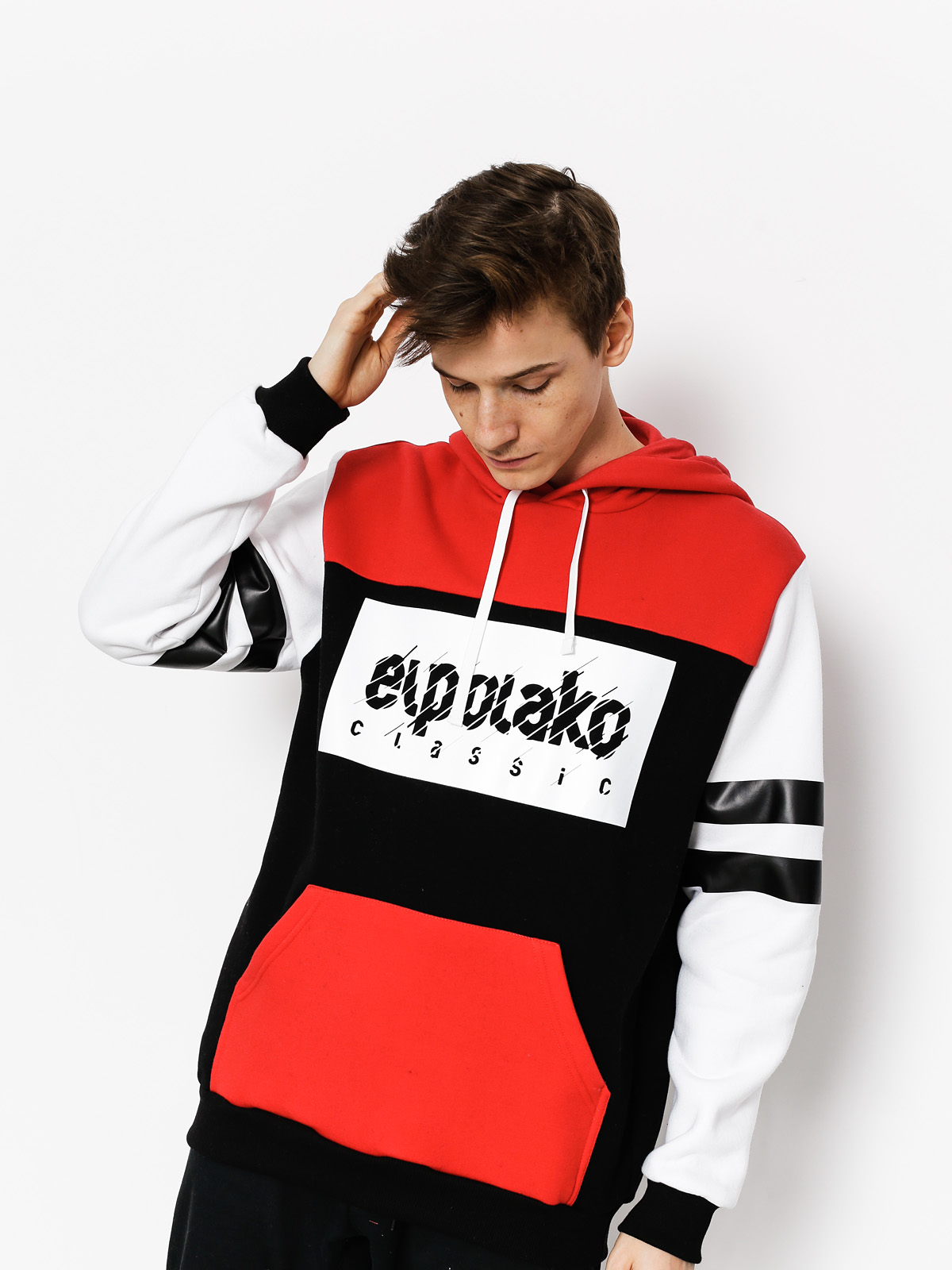 Mikina s kapucí El Polako 3 Colors Ep HD (black)