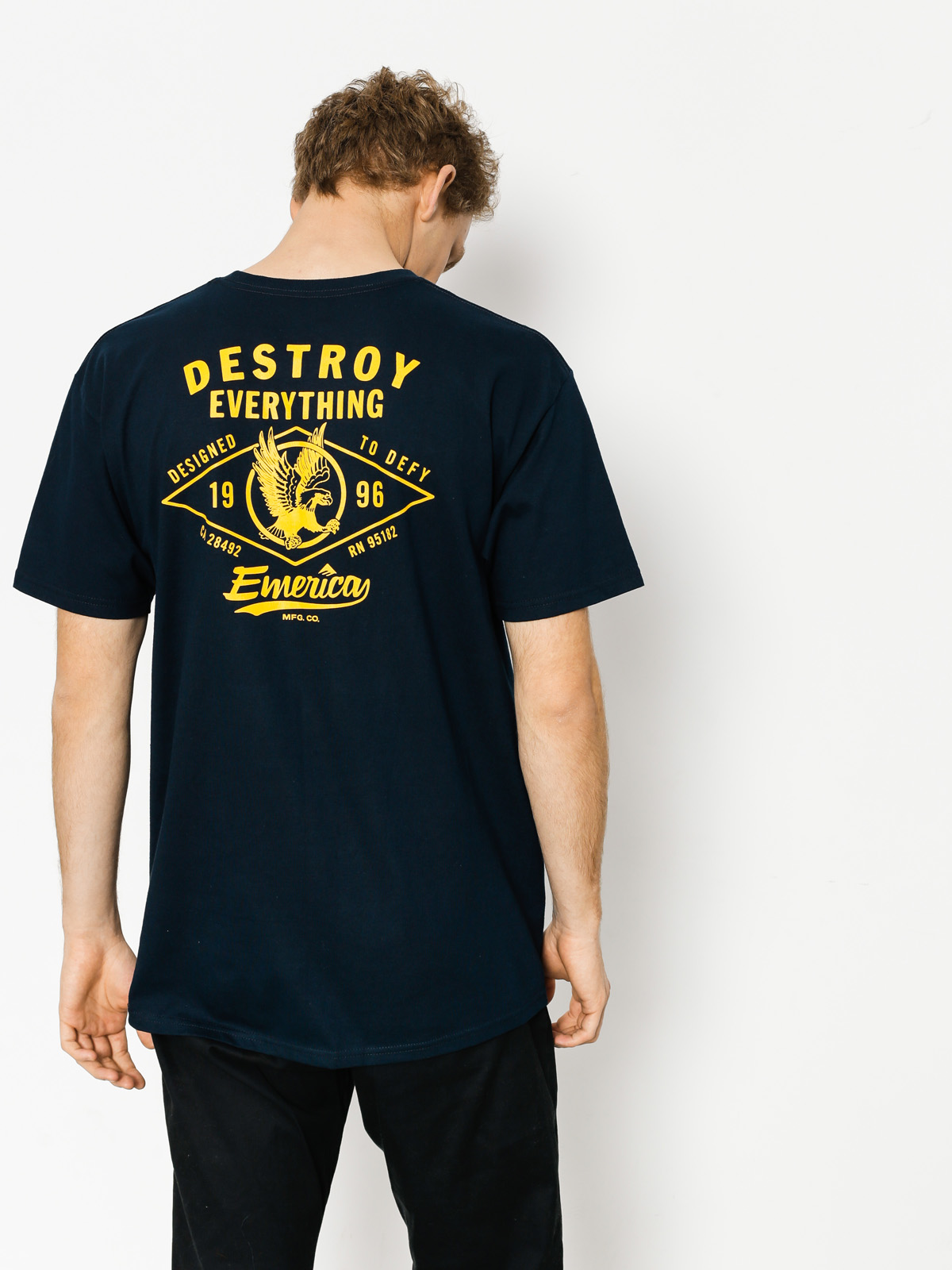 Tričko Emerica Destroy Pocket (navy)