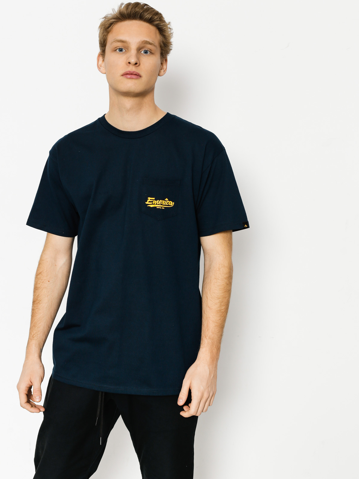 Tričko Emerica Destroy Pocket (navy)