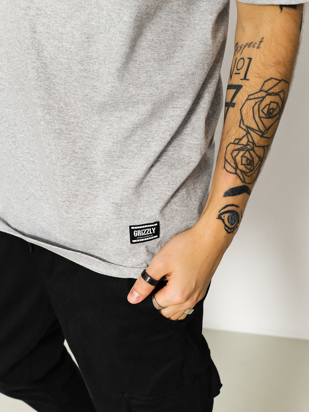 Tričko Grizzly Griptape Forester Og Bear (heather)