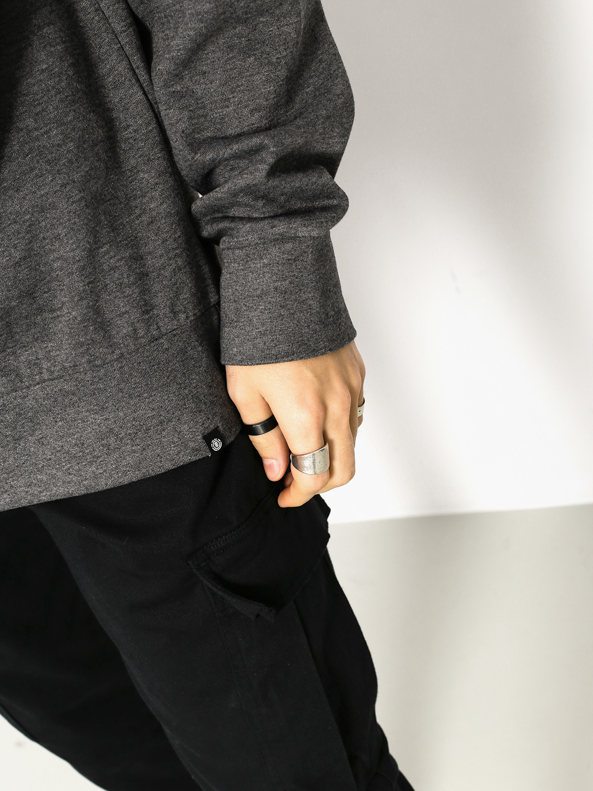 Element Mikina Tri Dot Crew (charcoal heather)