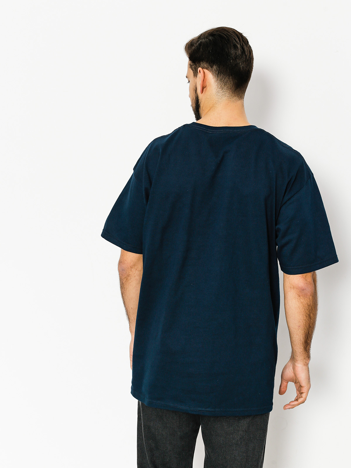 Tričko HUF Optical Wave Logo (navy)