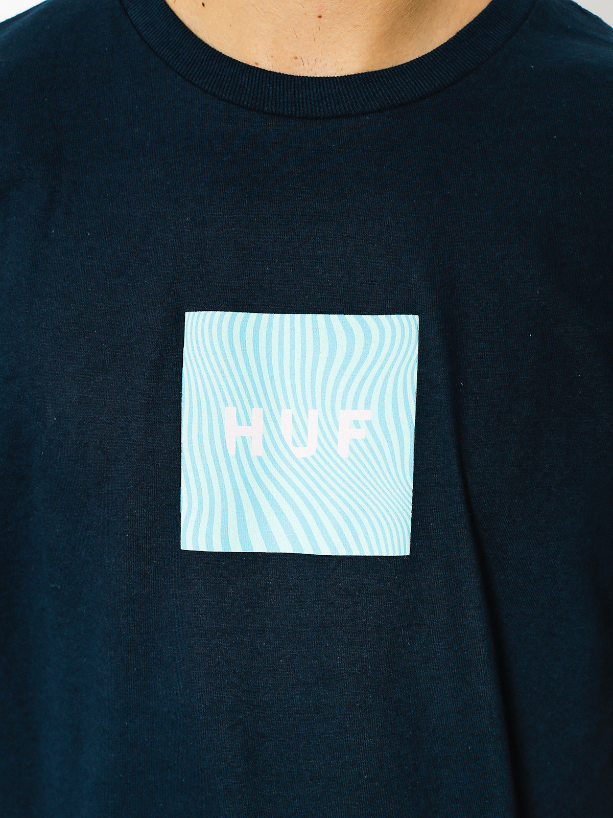 Tričko HUF Optical Wave Logo (navy)
