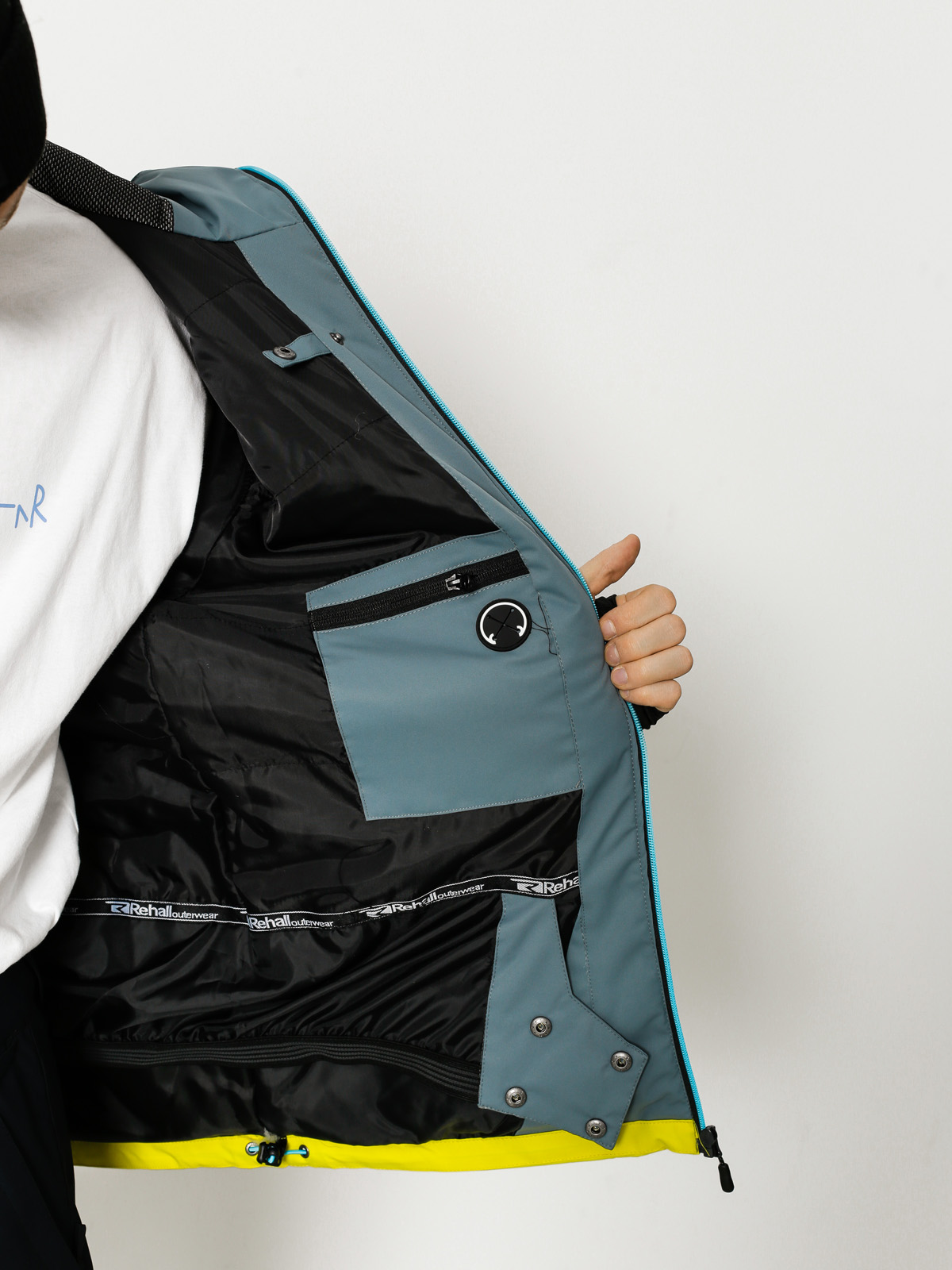 Pánská Snowboardová bunda Rehall Rage (storm grey)