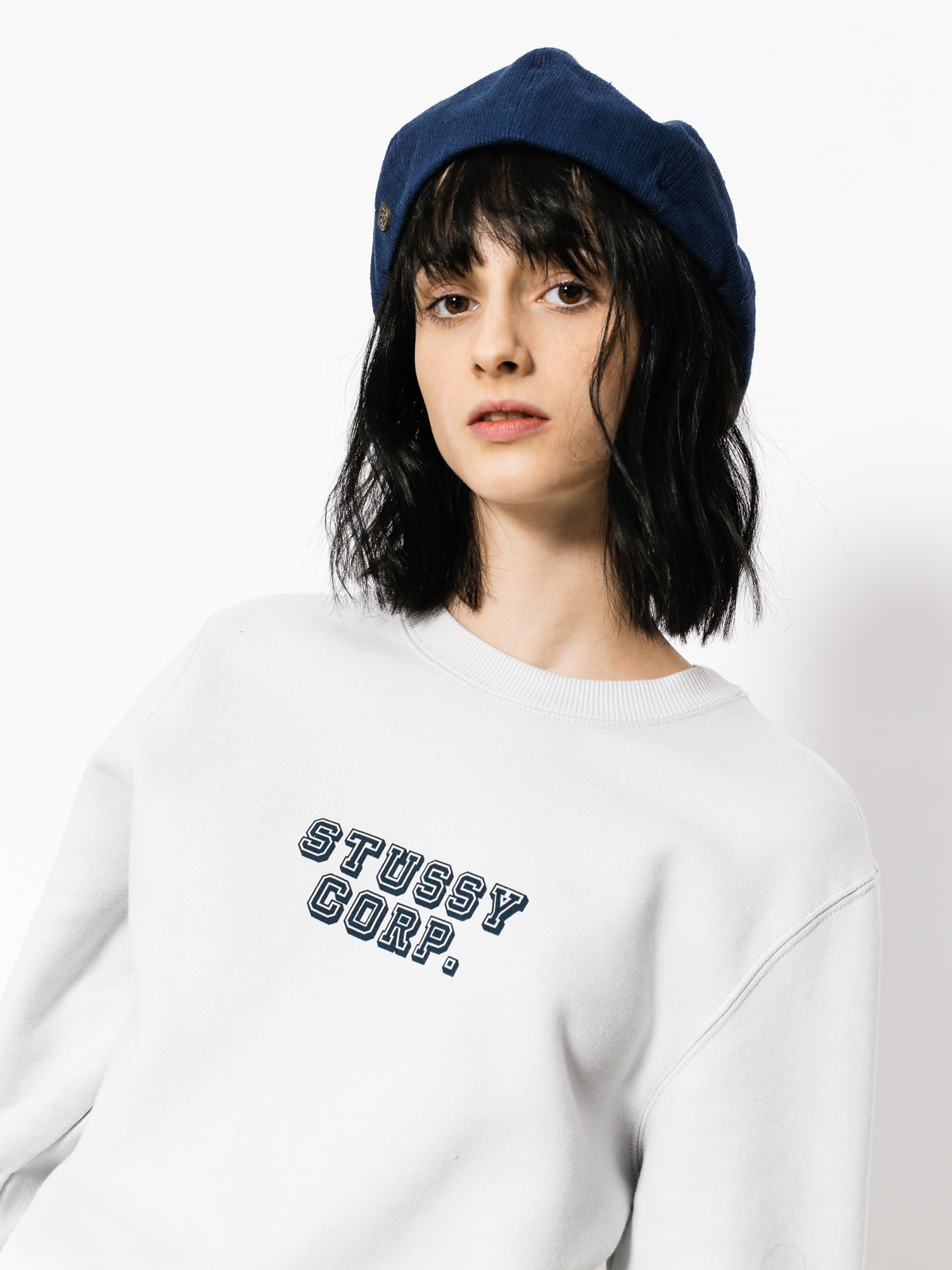 Mikina Stussy Corp Crew Wmn (fog)