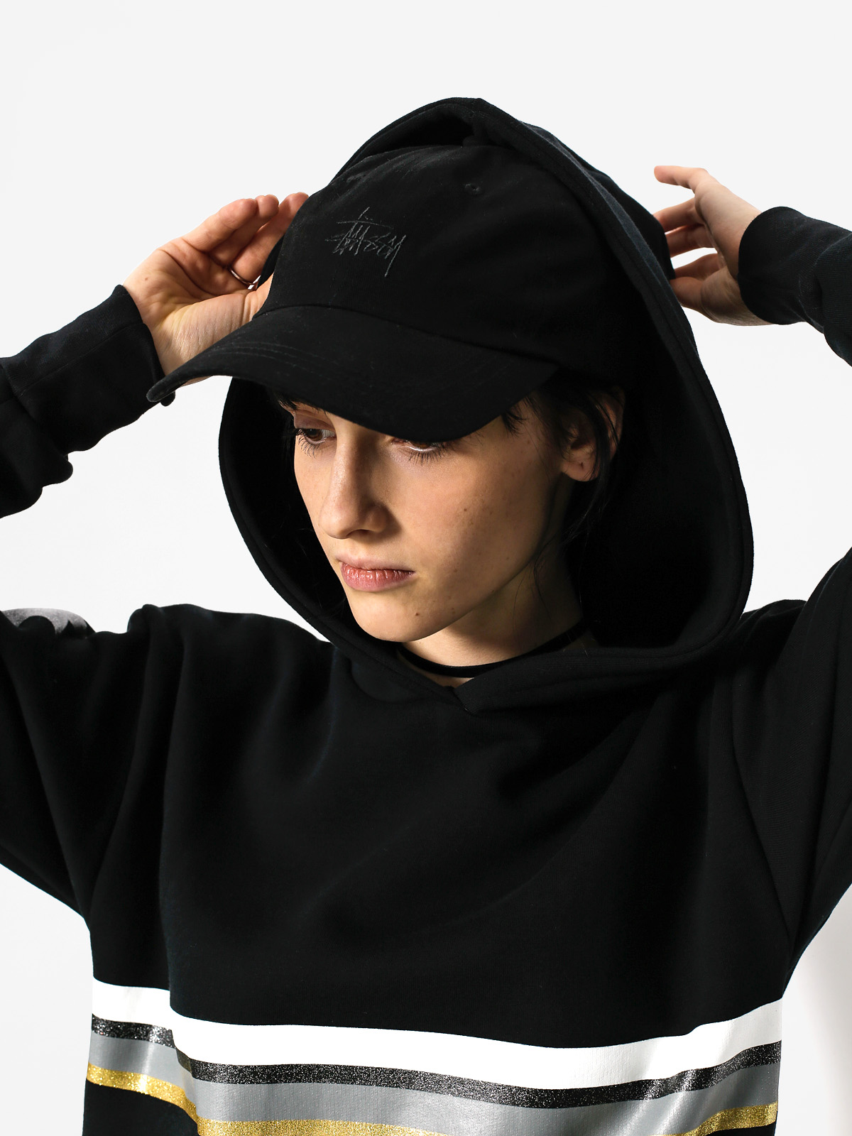 Mikina s kapucí Femi Stories Susan HD Wmn (blk)