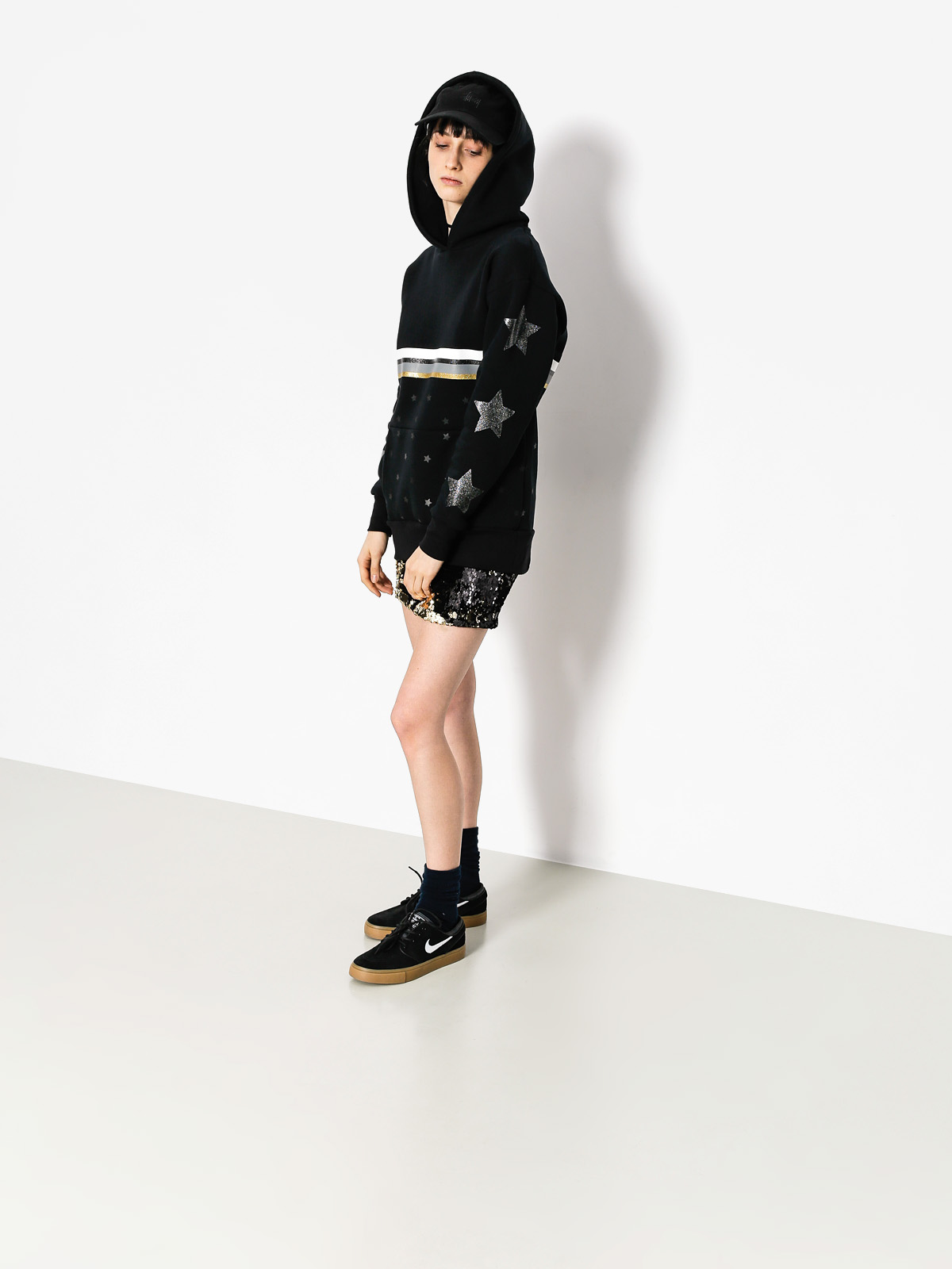 Mikina s kapucí Femi Stories Susan HD Wmn (blk)