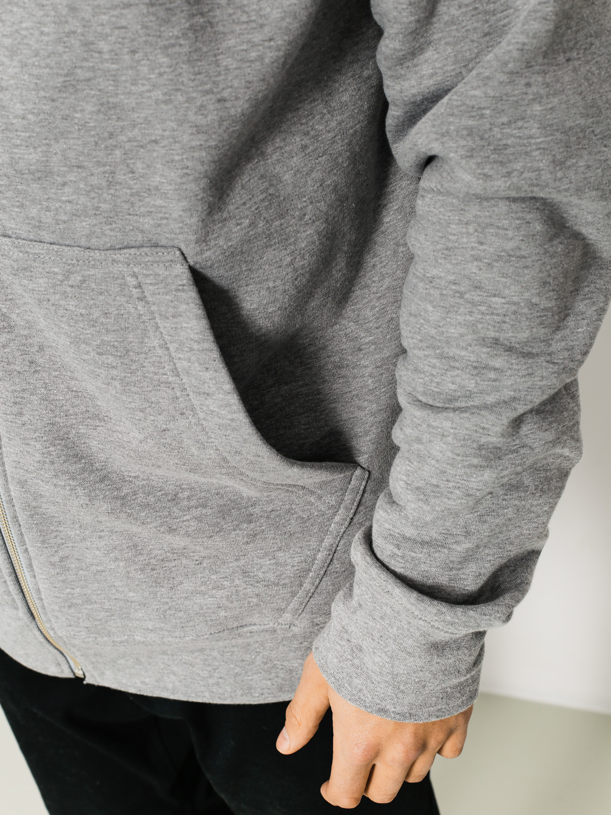 Mikina s kapucí Stoprocent Bms Base ZHD (melange)