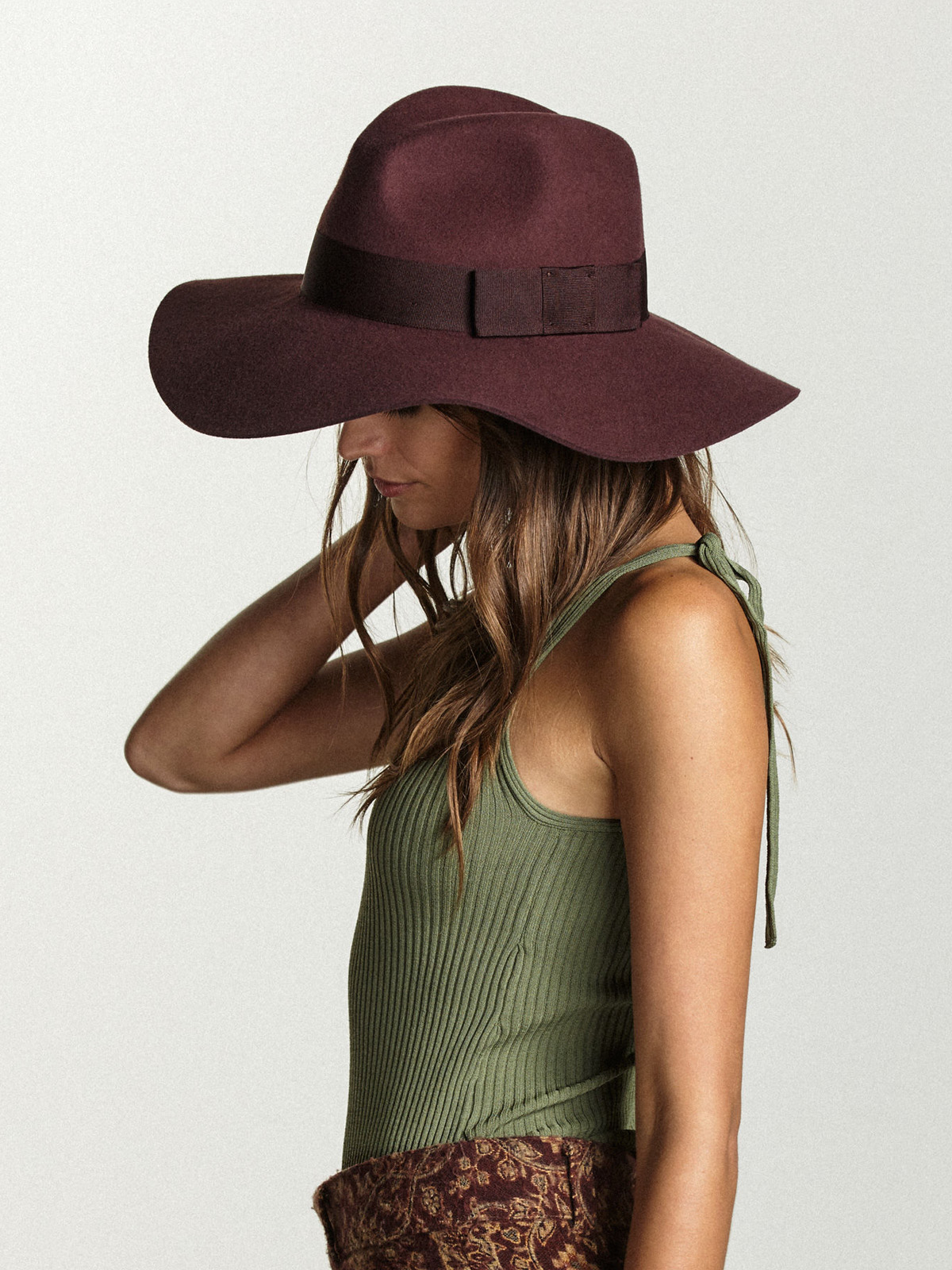 Klobouk Brixton Piper Hat Wmn (maroon)