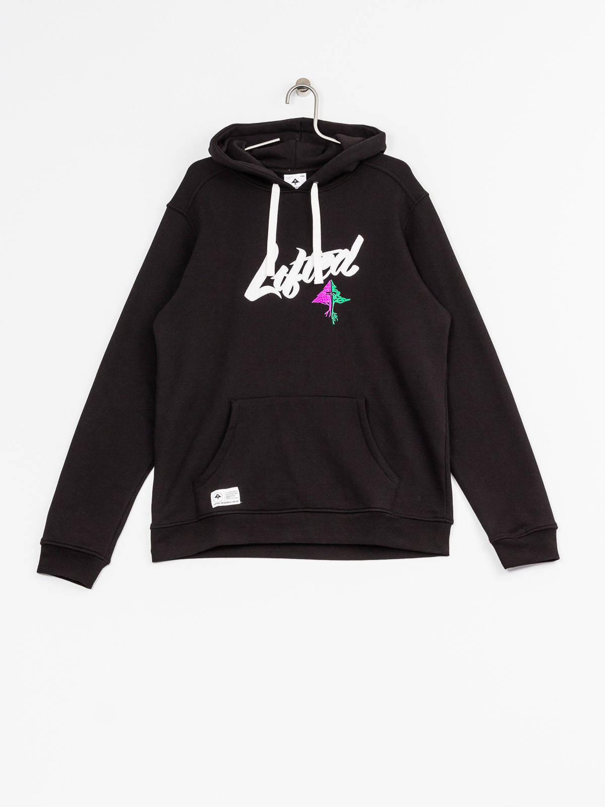 LRG Mikina s kapucí Lifted Scrpt HD (black)