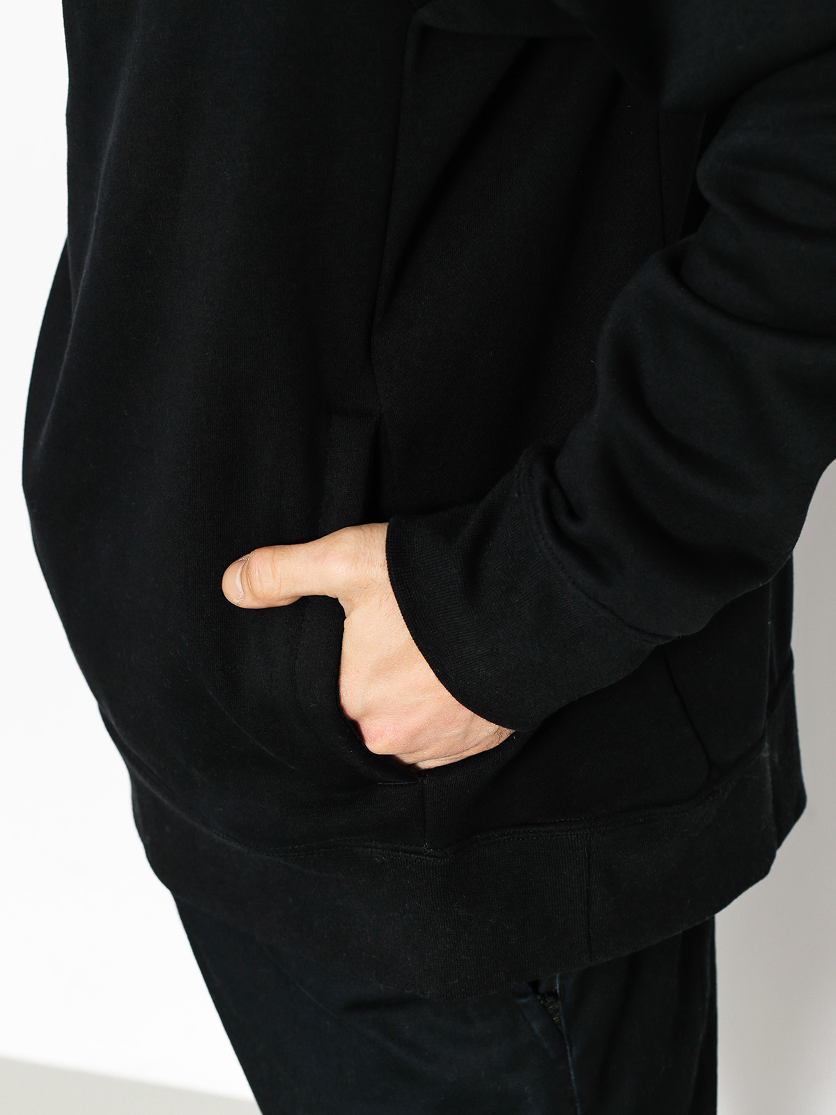 Mikina s kapucí Nike SB Hoodie Icon Hz HD (black/dark grey)