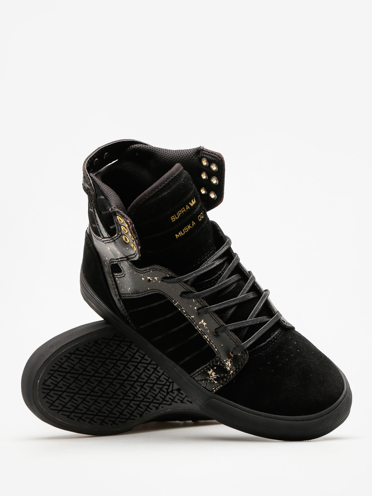 Supra skytop black gold deals