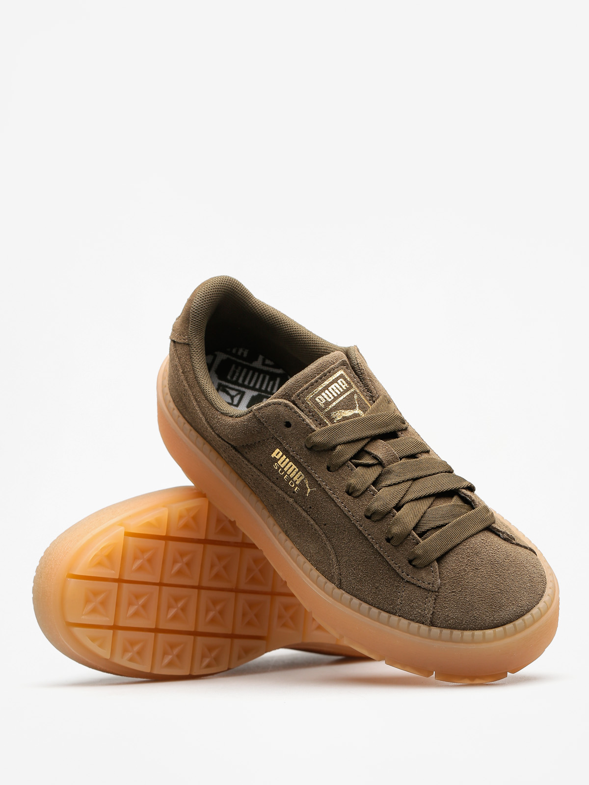 Puma platform best sale trace olive night