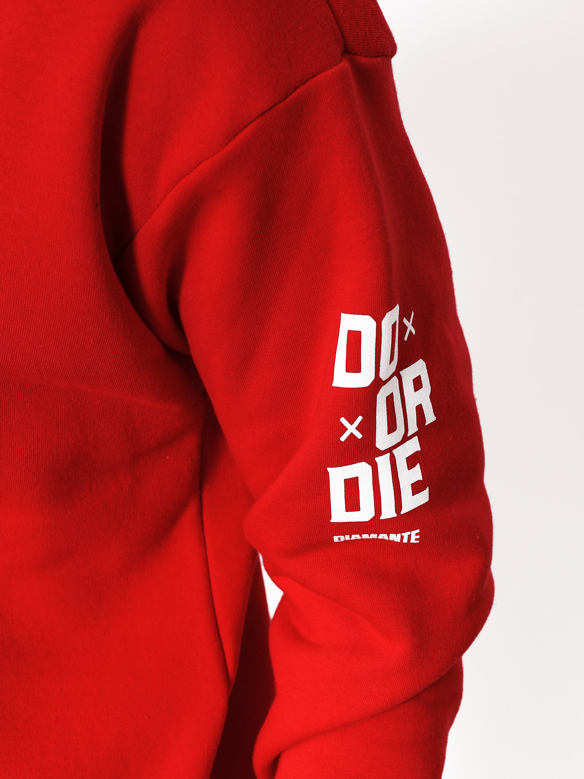 Mikina s kapucí Diamante Wear Don’t Die HD (red)