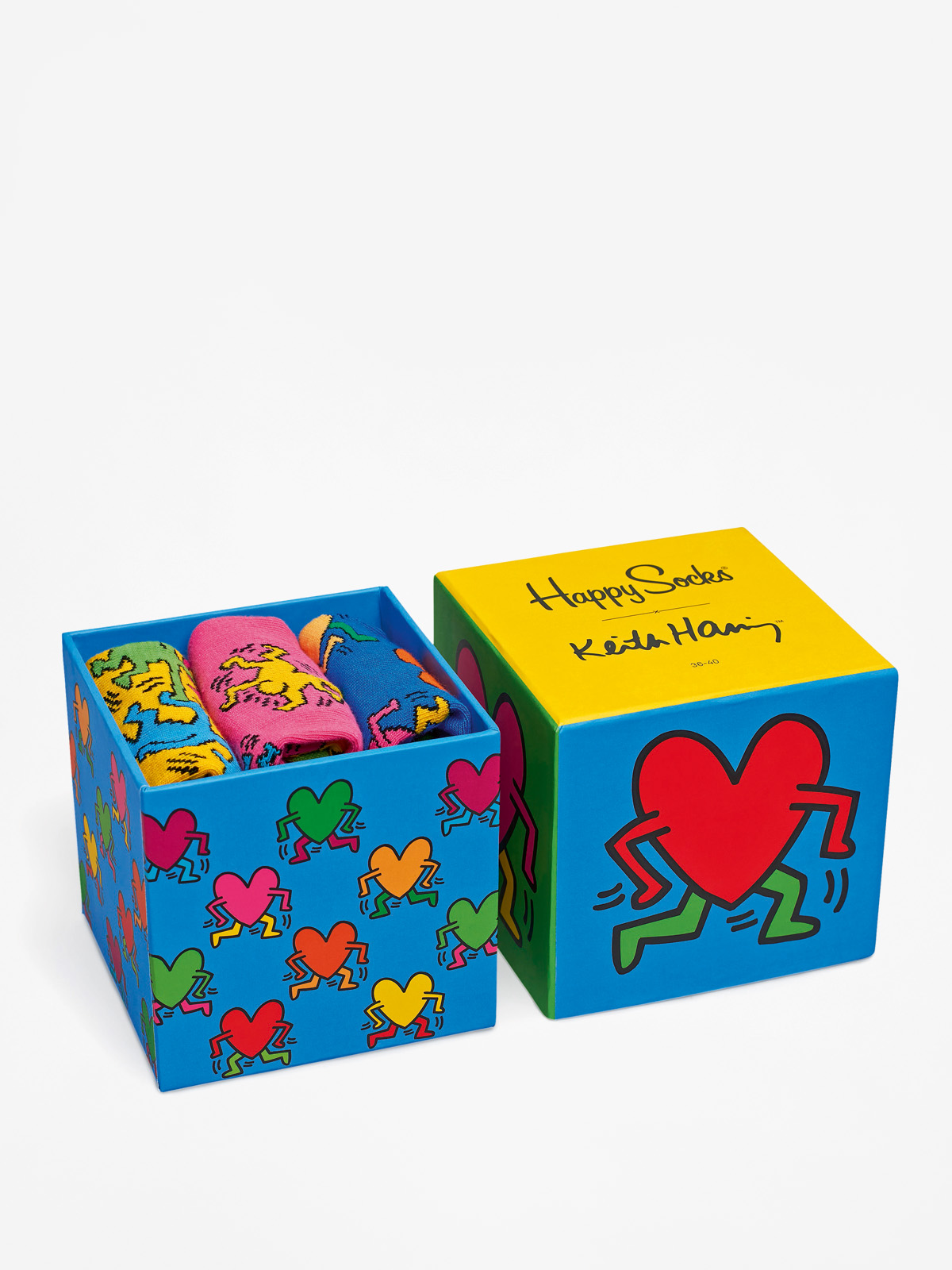 Ponožky Happy Socks Giftbox 3pk X Keith Haring (multicolor)