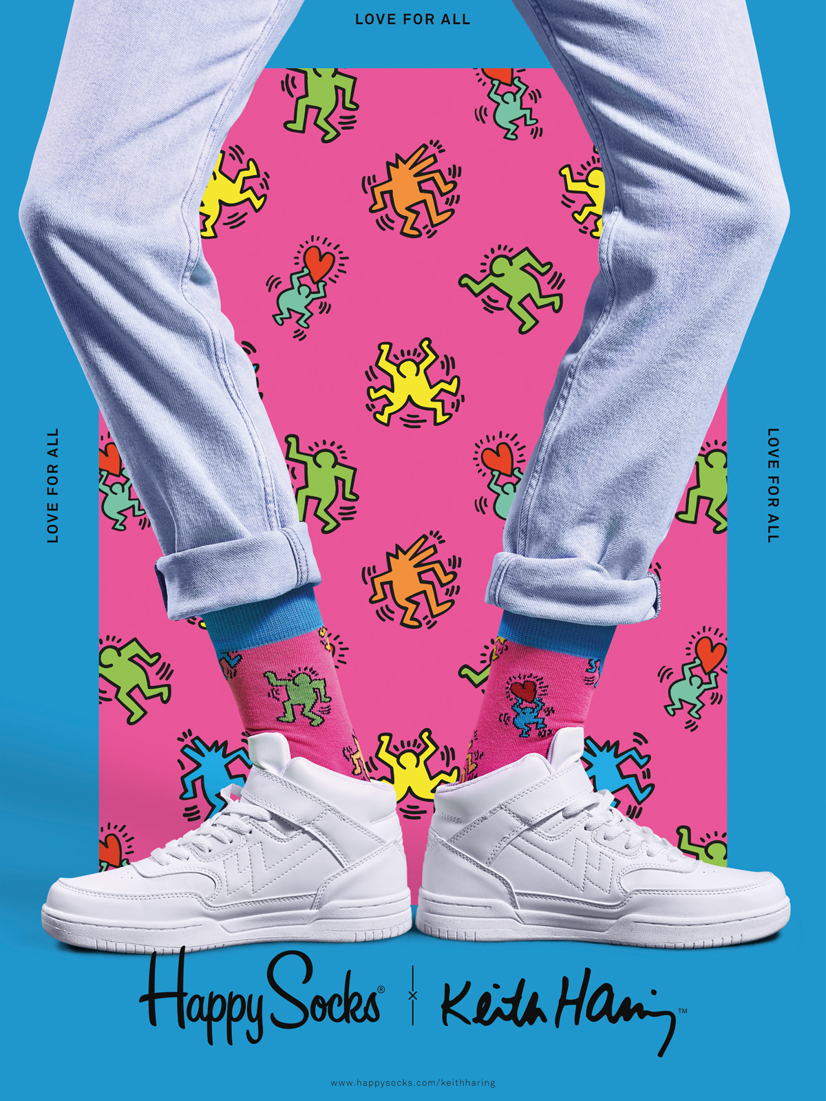 Ponožky Happy Socks Giftbox 3pk X Keith Haring (multicolor)