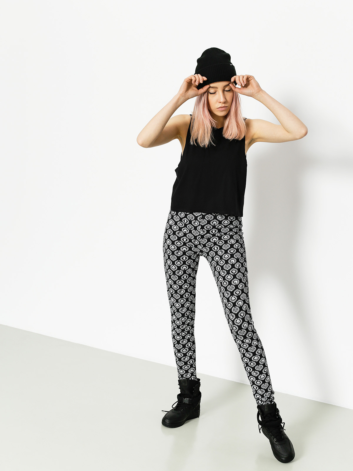 Leginy Stussy Mini Icon Leggings Wmn (black)